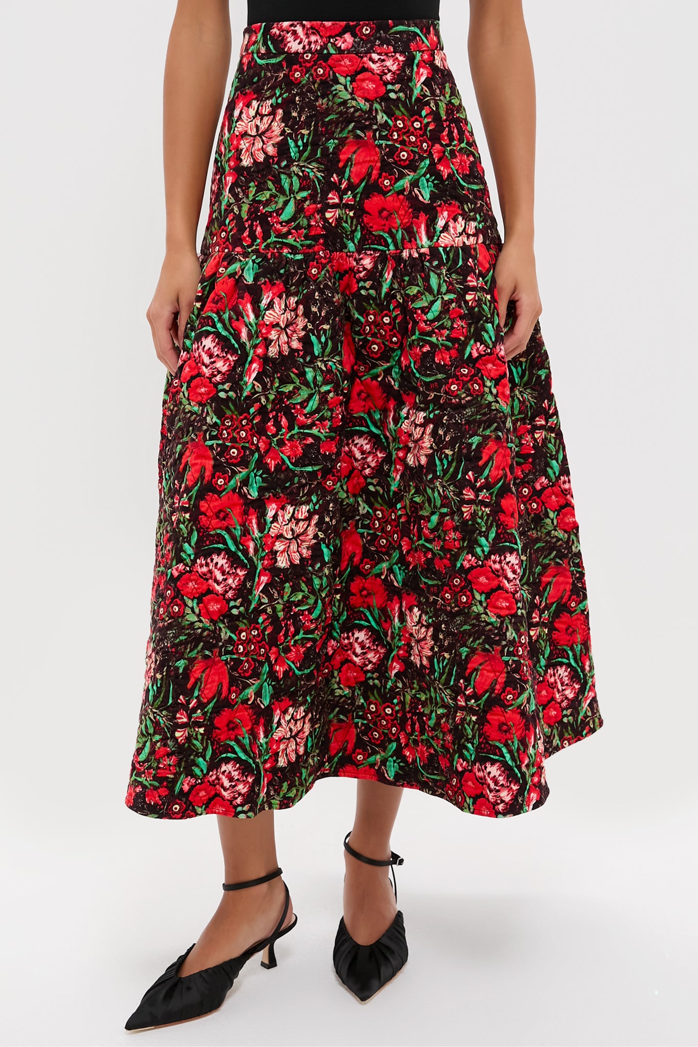 Holiday Floral Remy Skirt-Beilave