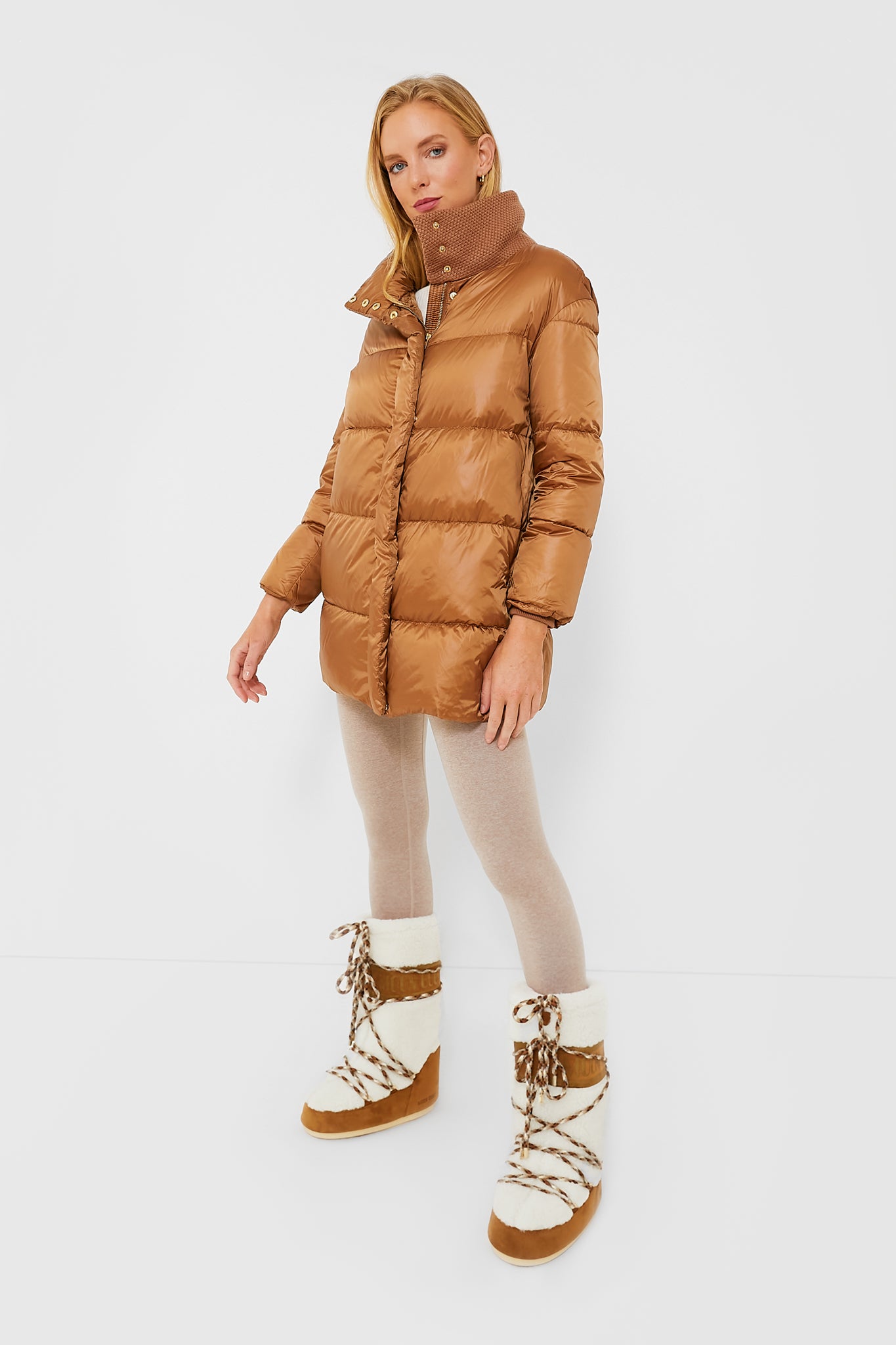 Whisky Off White Icon Shearling Boots-Beilave