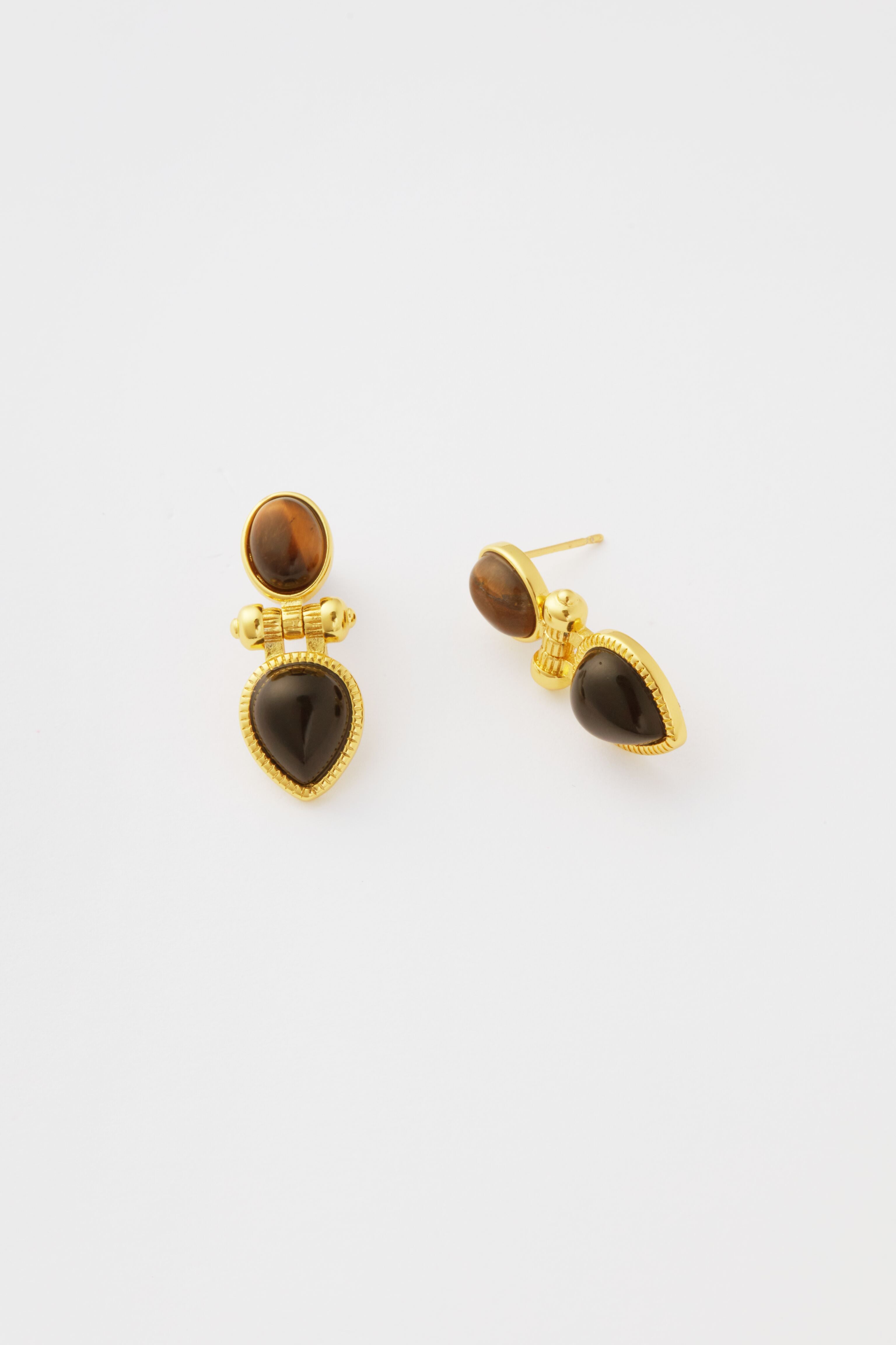 Gold Rosario Earrings-Beilave