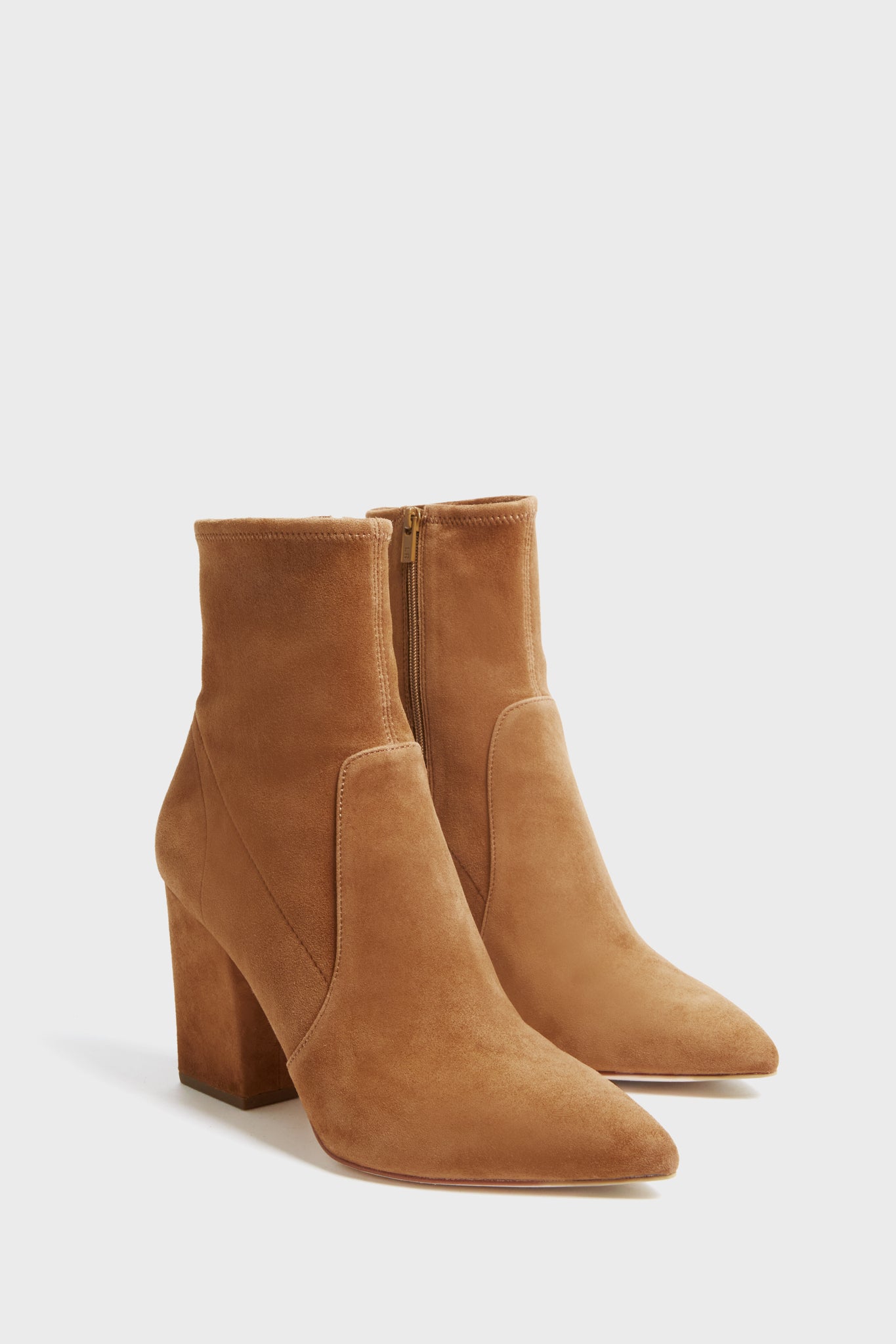 Cacao Isla Slim Ankle Booties-Beilave