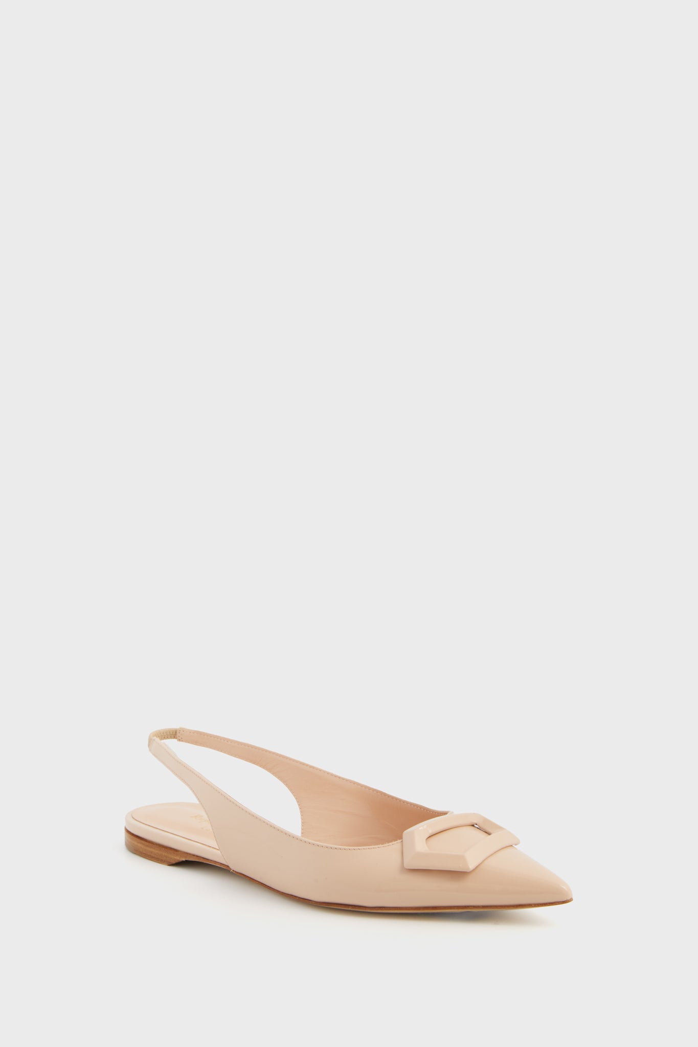 Crema Patent Faro Flats-Beilave