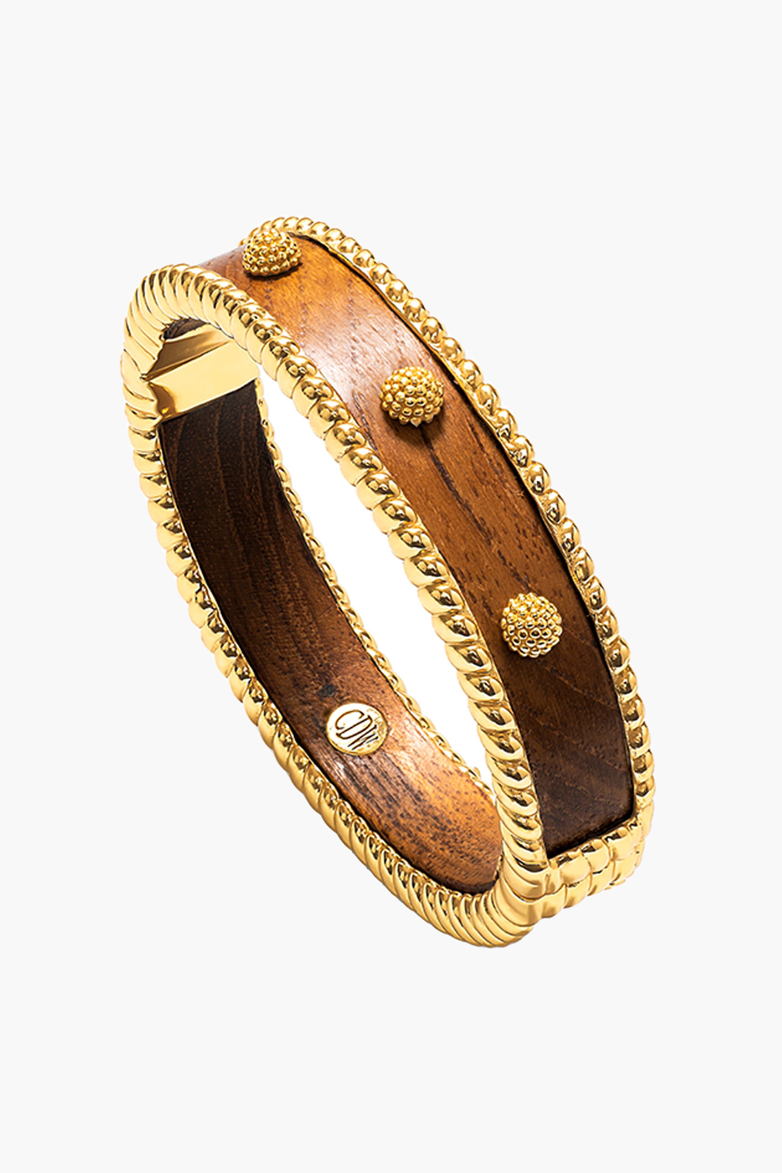 Teak Small Hinged Cuff-Beilave