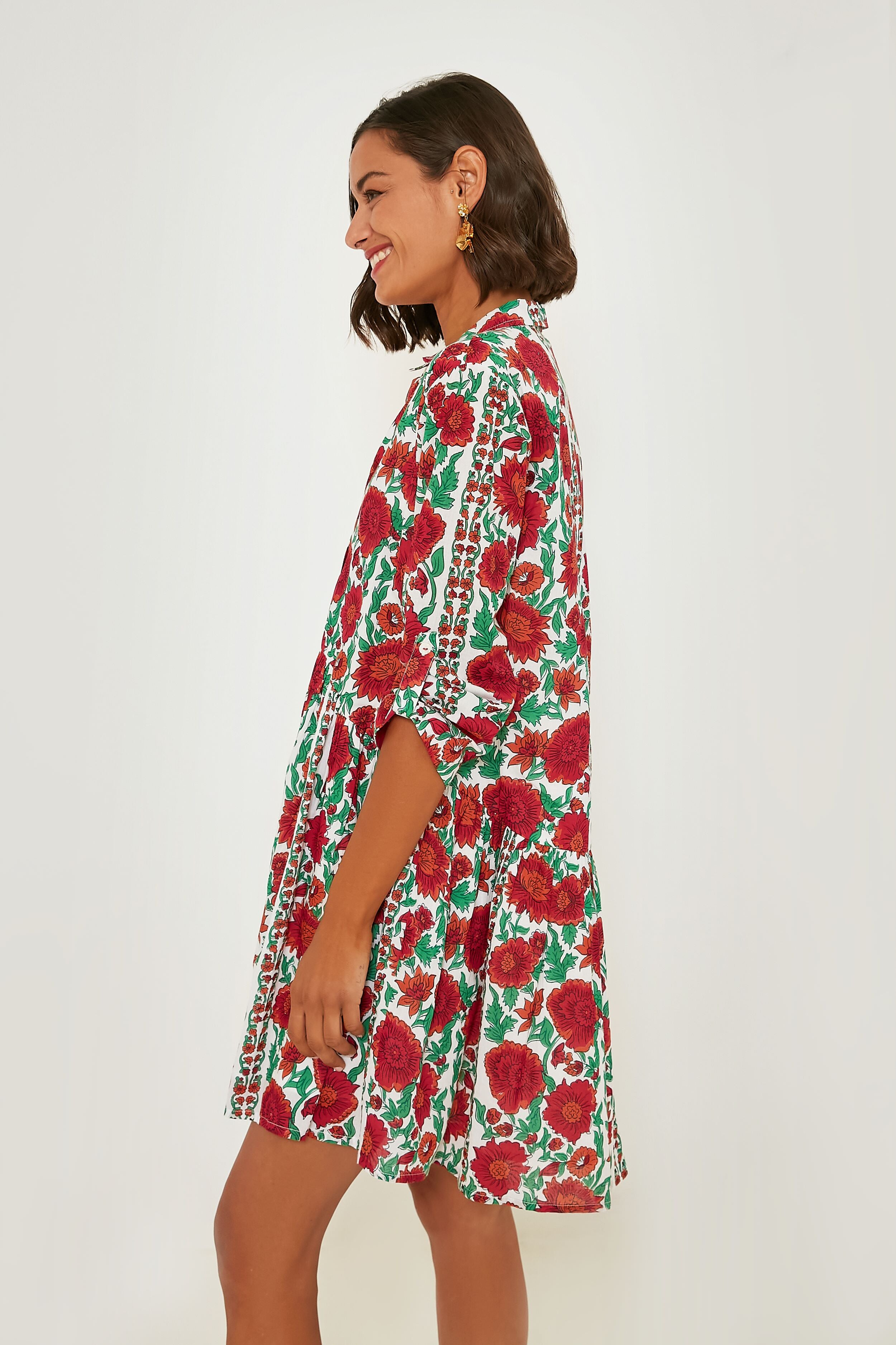 Exclusive Pink Dijon Deauville Mini Dress-Beilave