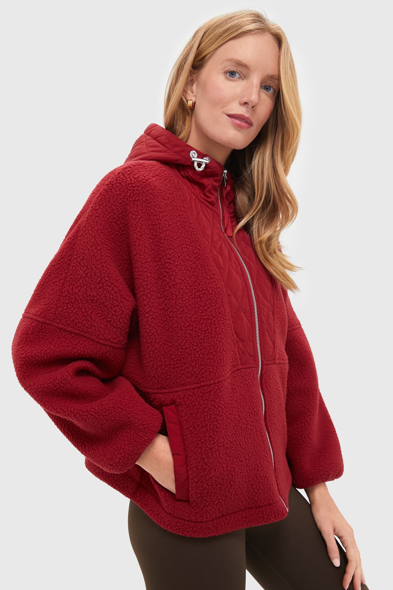 Red Dahlia Richfield Quilt Fleece Combo-Beilave