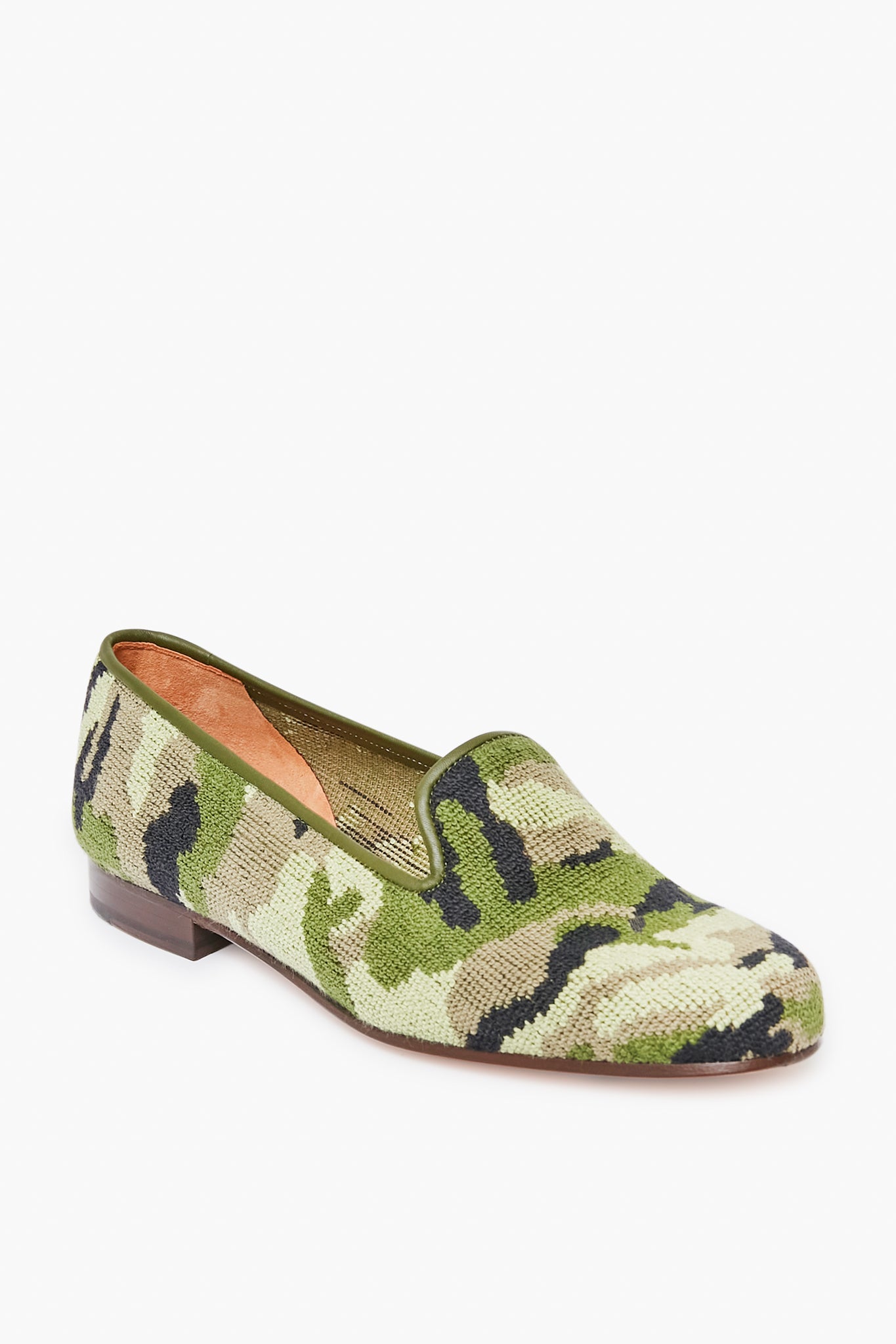 Camo Needlepoint Slippers-Beilave