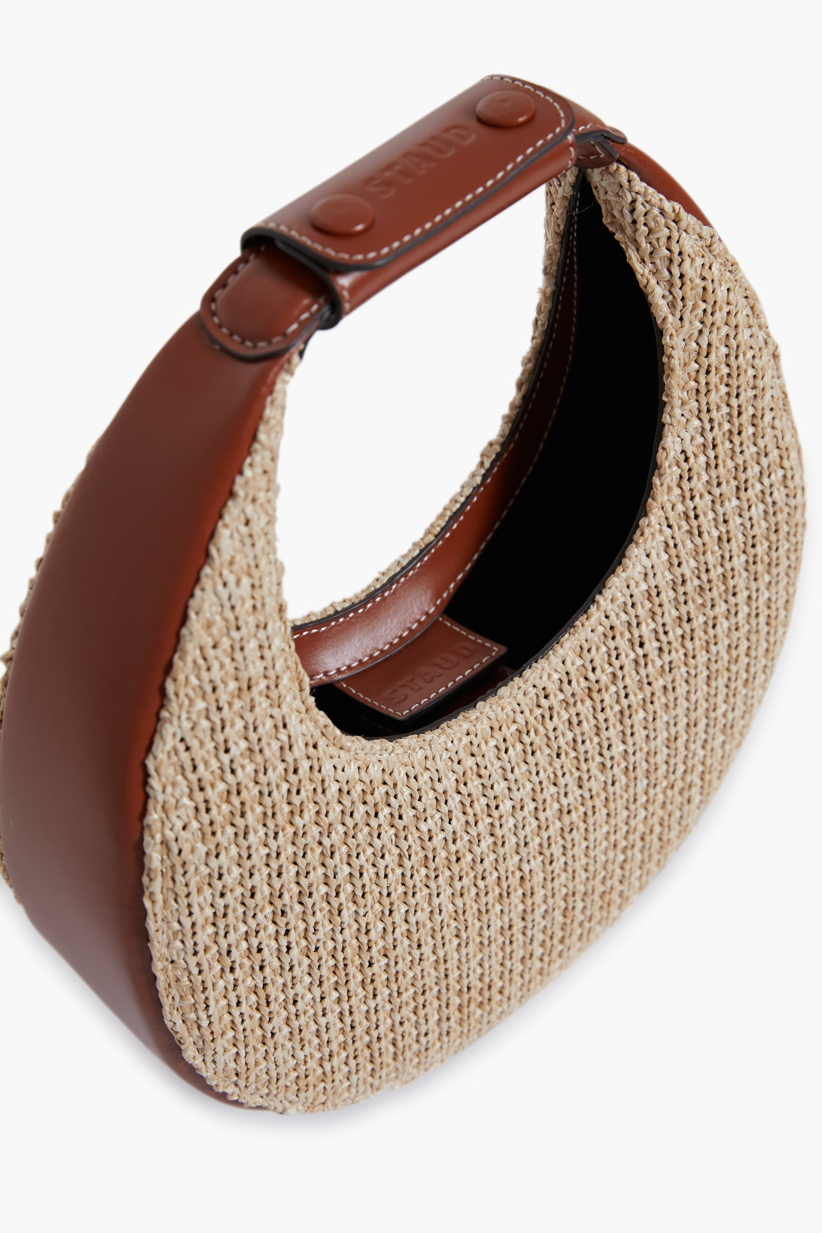 Raffia Mini Moon Bag-Beilave