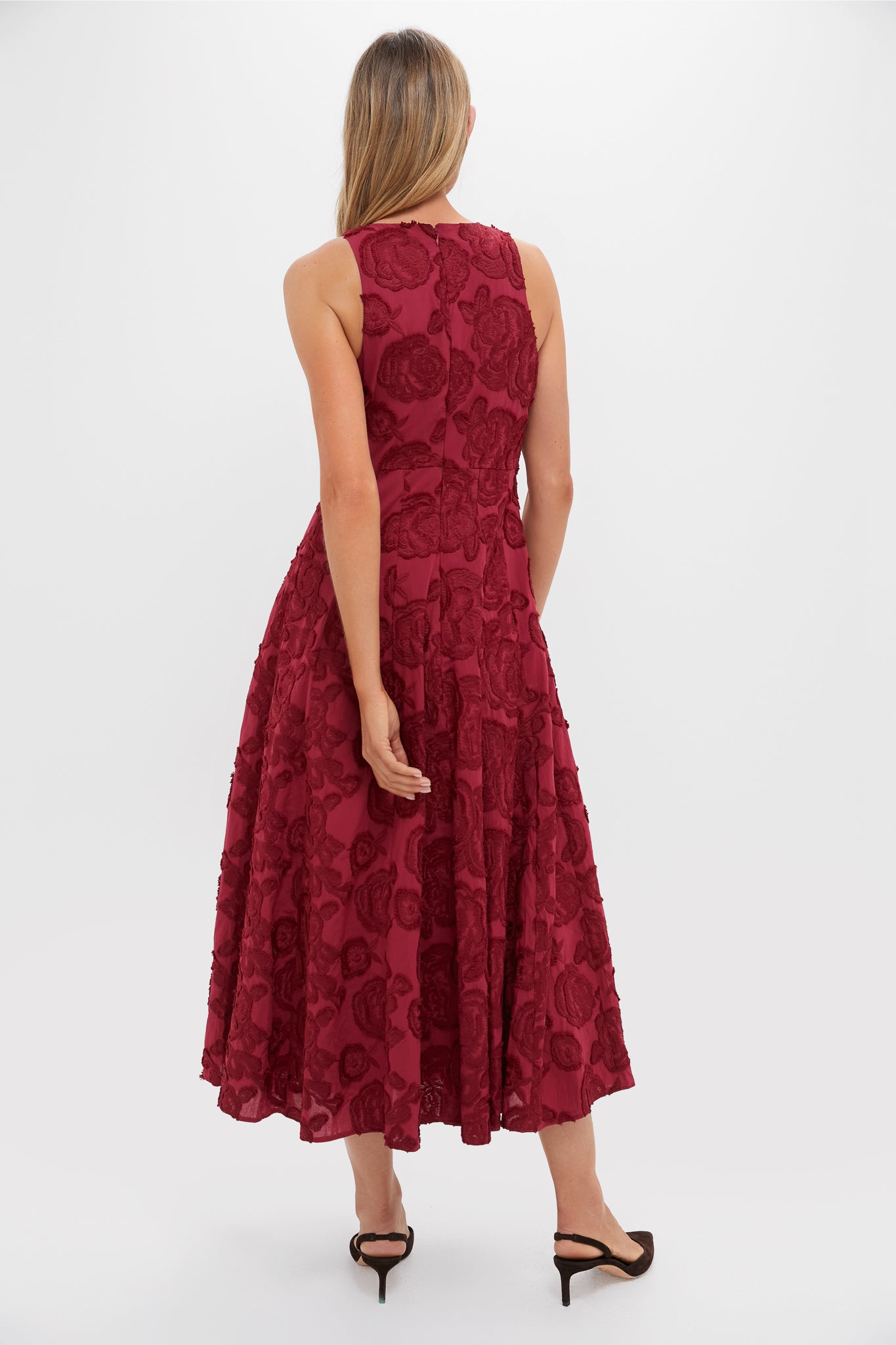 Ruby Textured Floral Melina Maxi Dress-Beilave