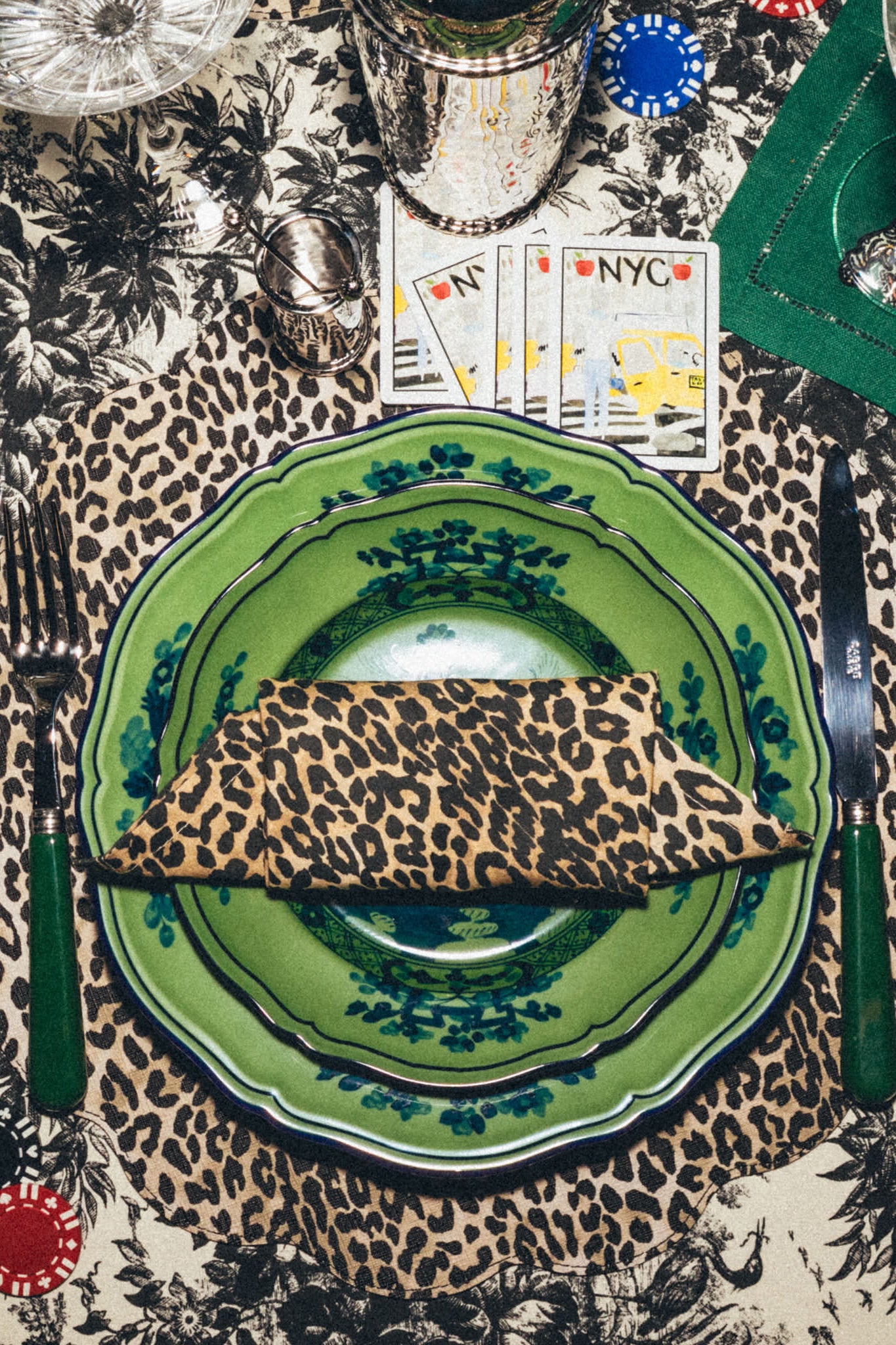 Oriente Italiano Malachite Dinner Plate-Beilave