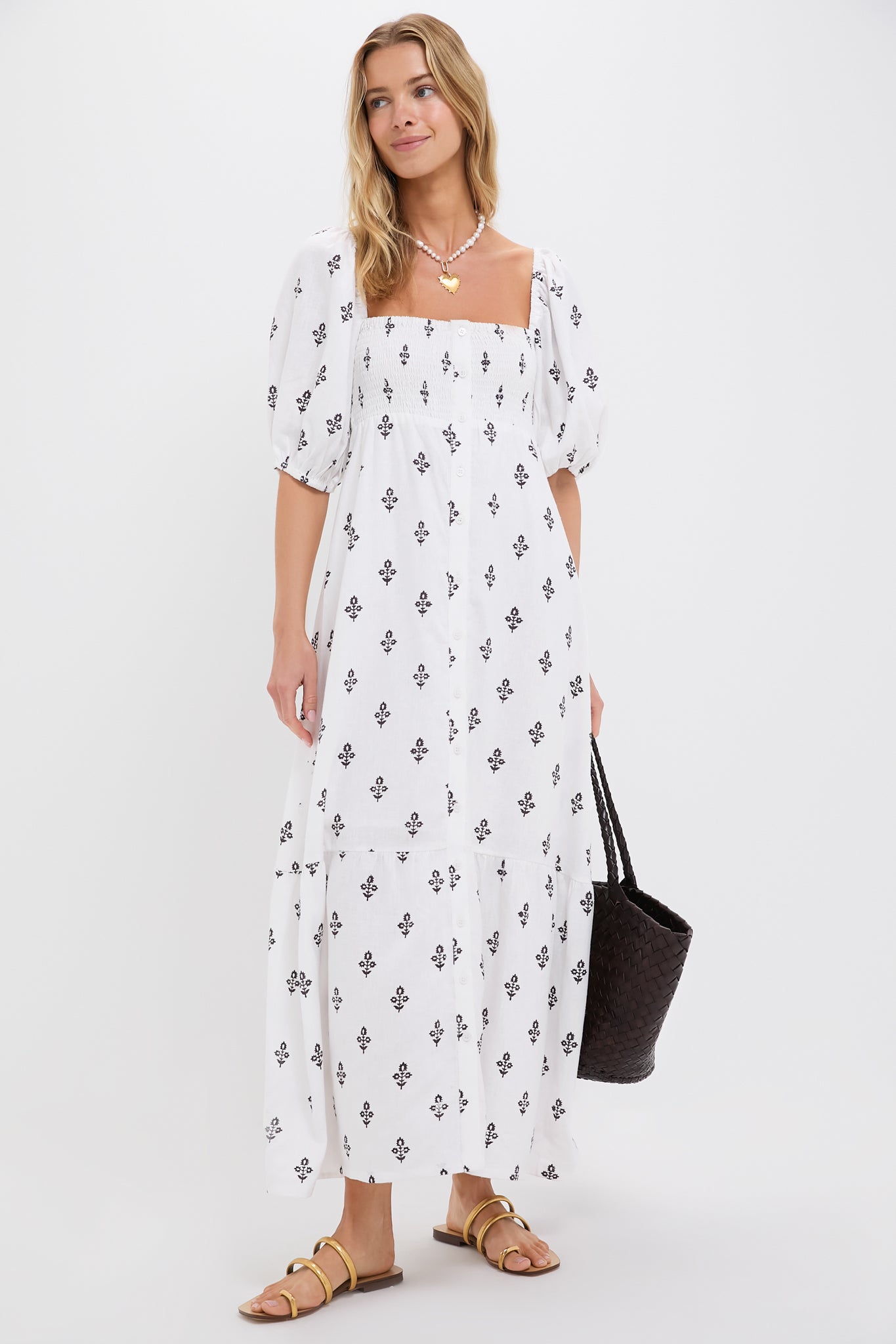 Gold Monica Capri Sandals-Beilave