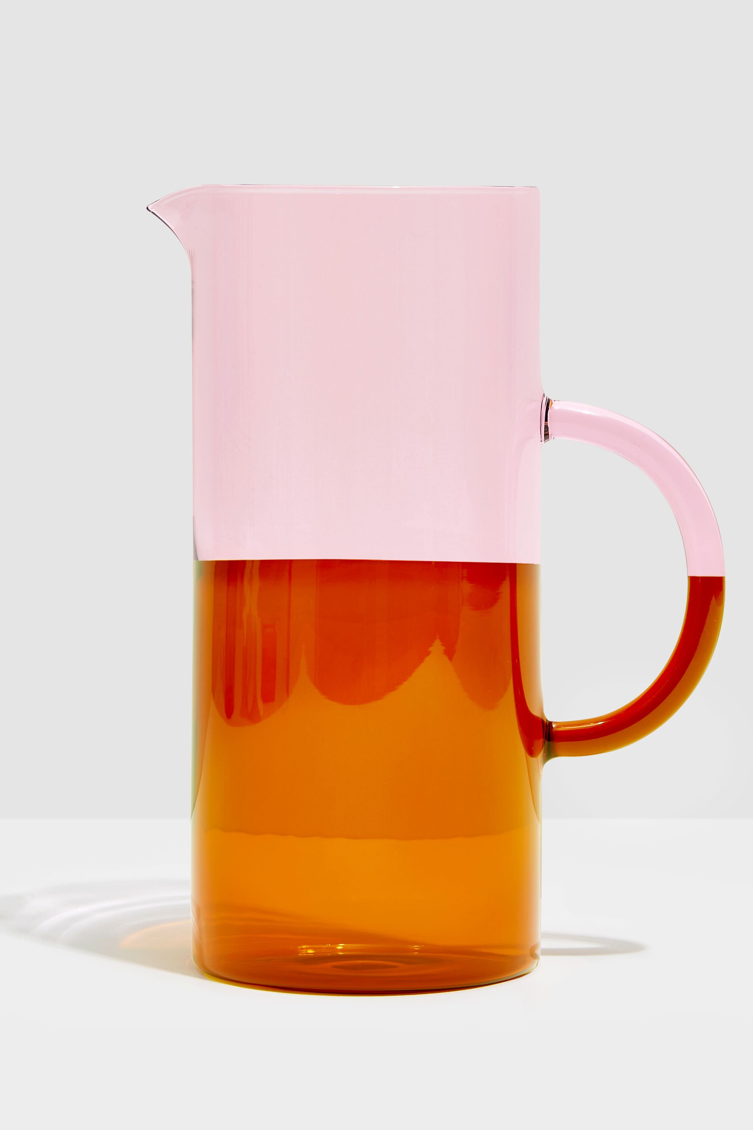 Pink and Amber Two Tone Pitcher-Beilave