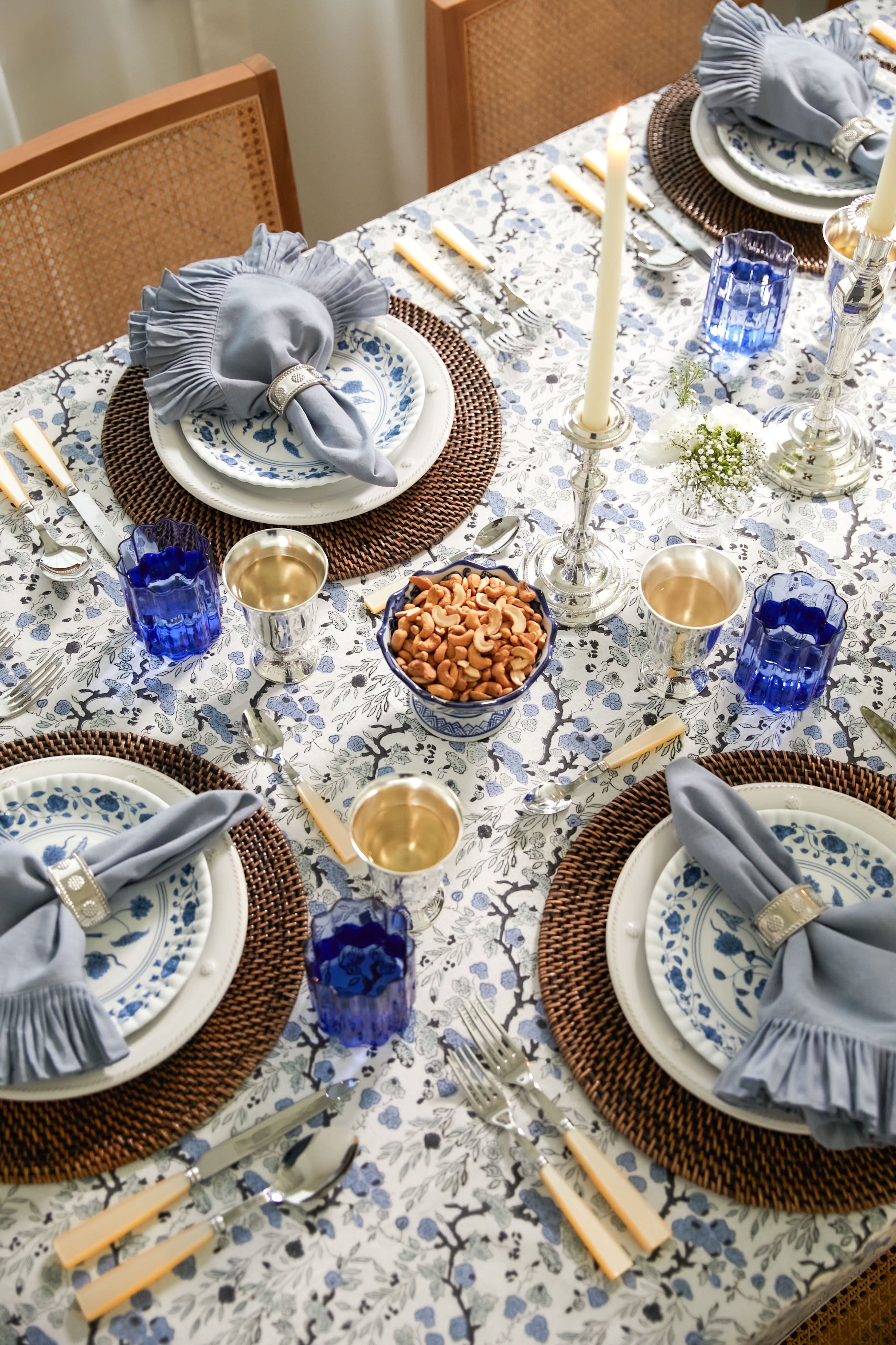 Botanical Melamine Plates (Set of 4)-Beilave