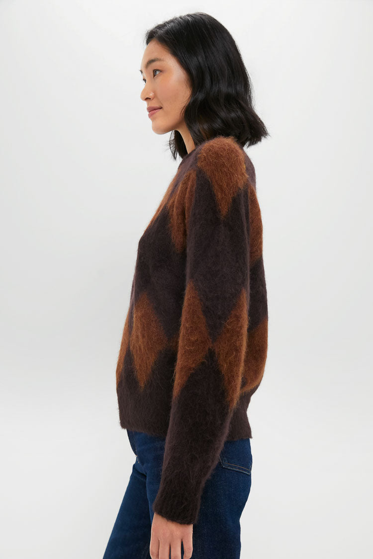 Deep Plum Bronco and Dark Umber Ezra Sweater-Beilave