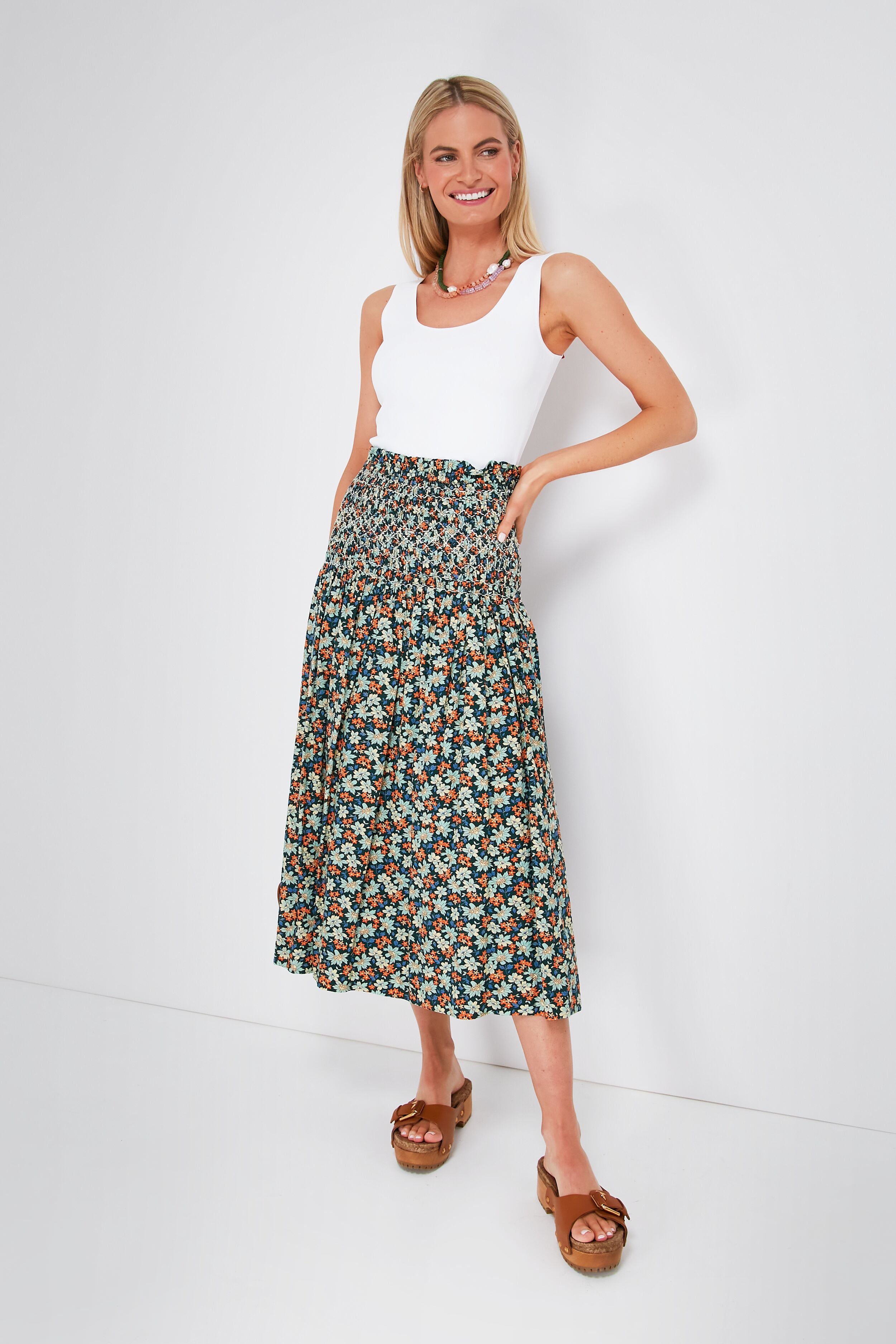 Forrest Floral Peggy Skirt-Beilave