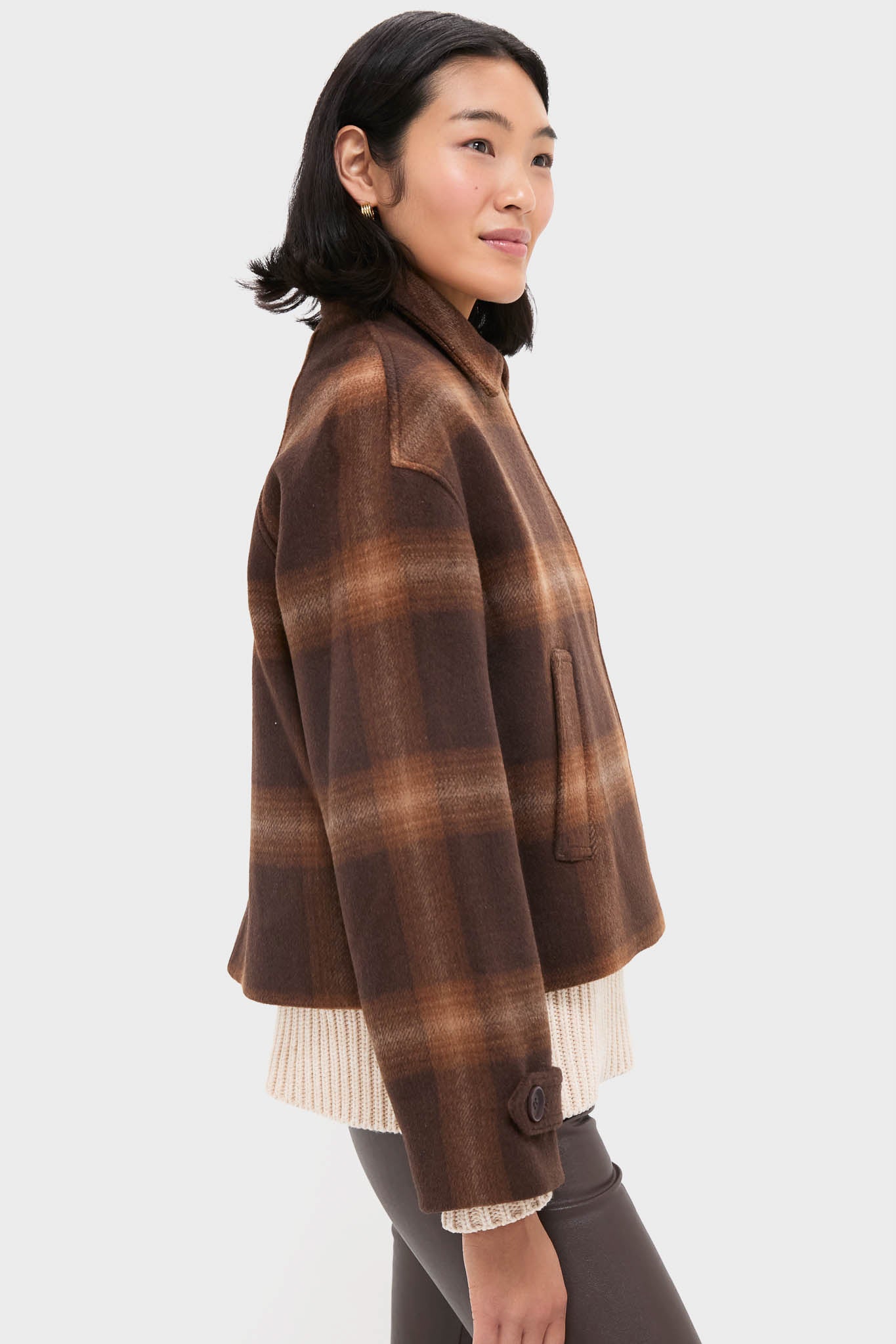Chocolate Plaid Colby Jacket-Beilave