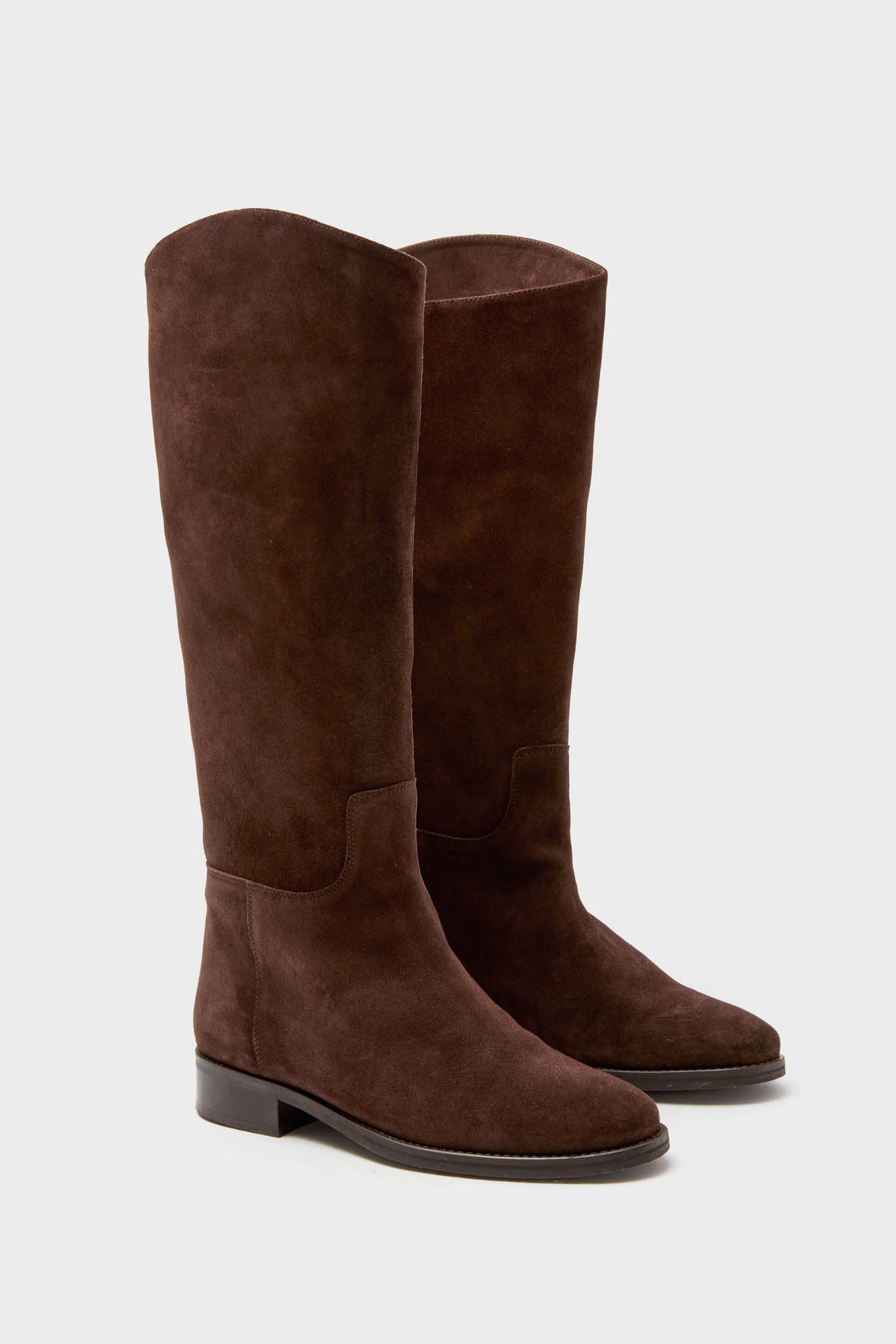 Chocolate Suede Ryder Boots-Beilave