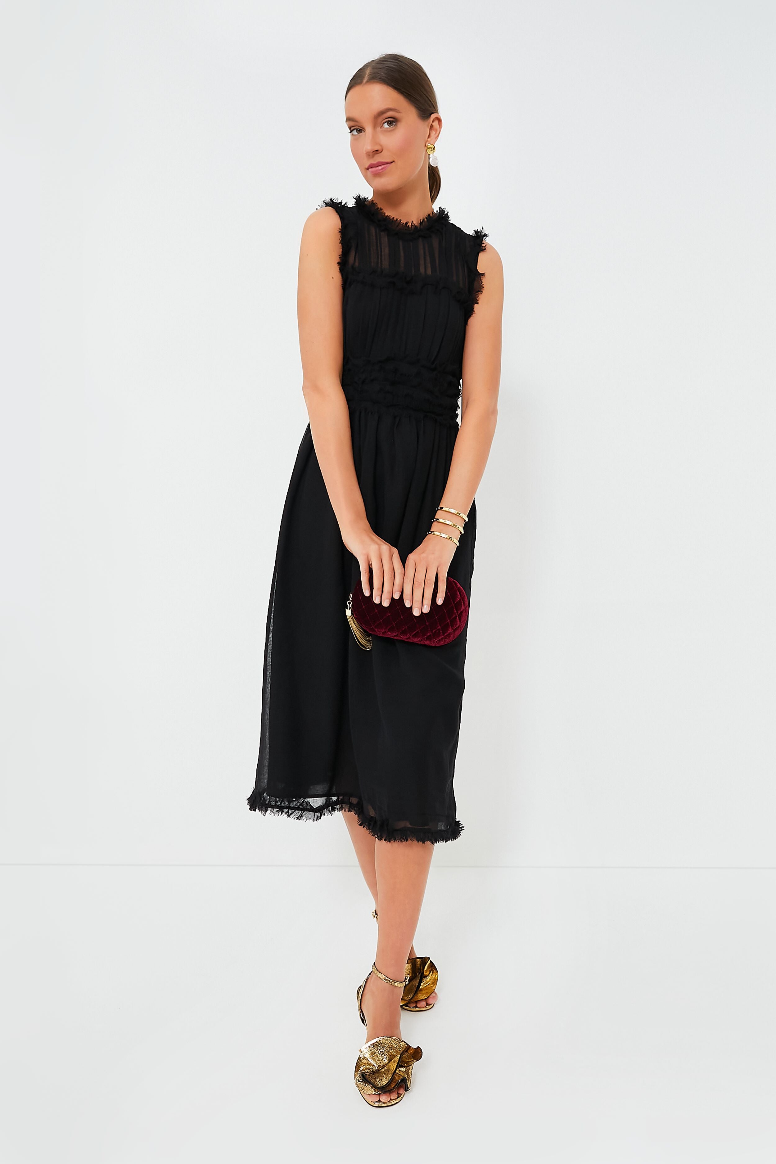 Gold Cracked Metallic Leather Penelope Sandals-Beilave