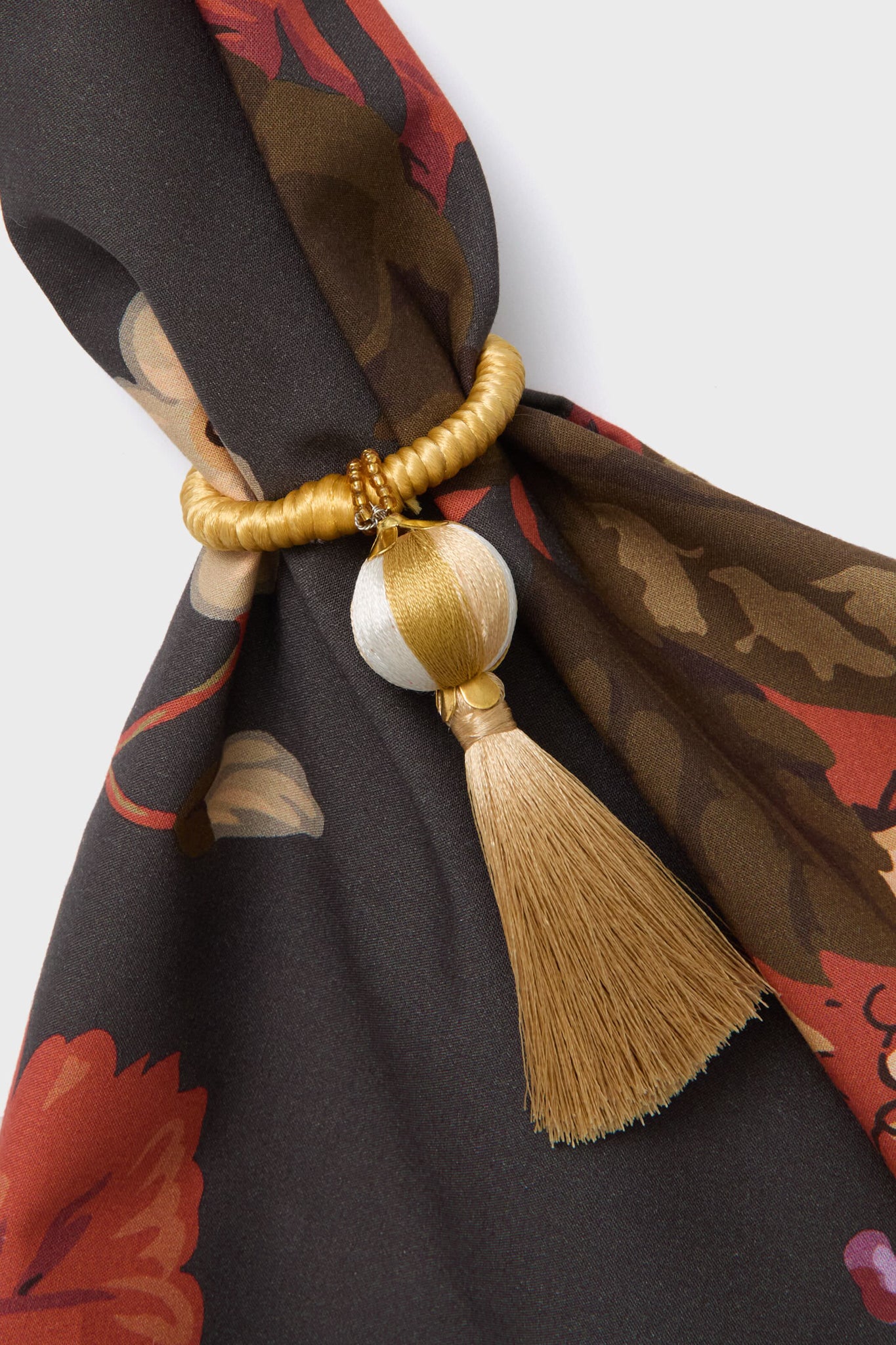 Gold Tassel Napkin Rings (Set of 4)-Beilave