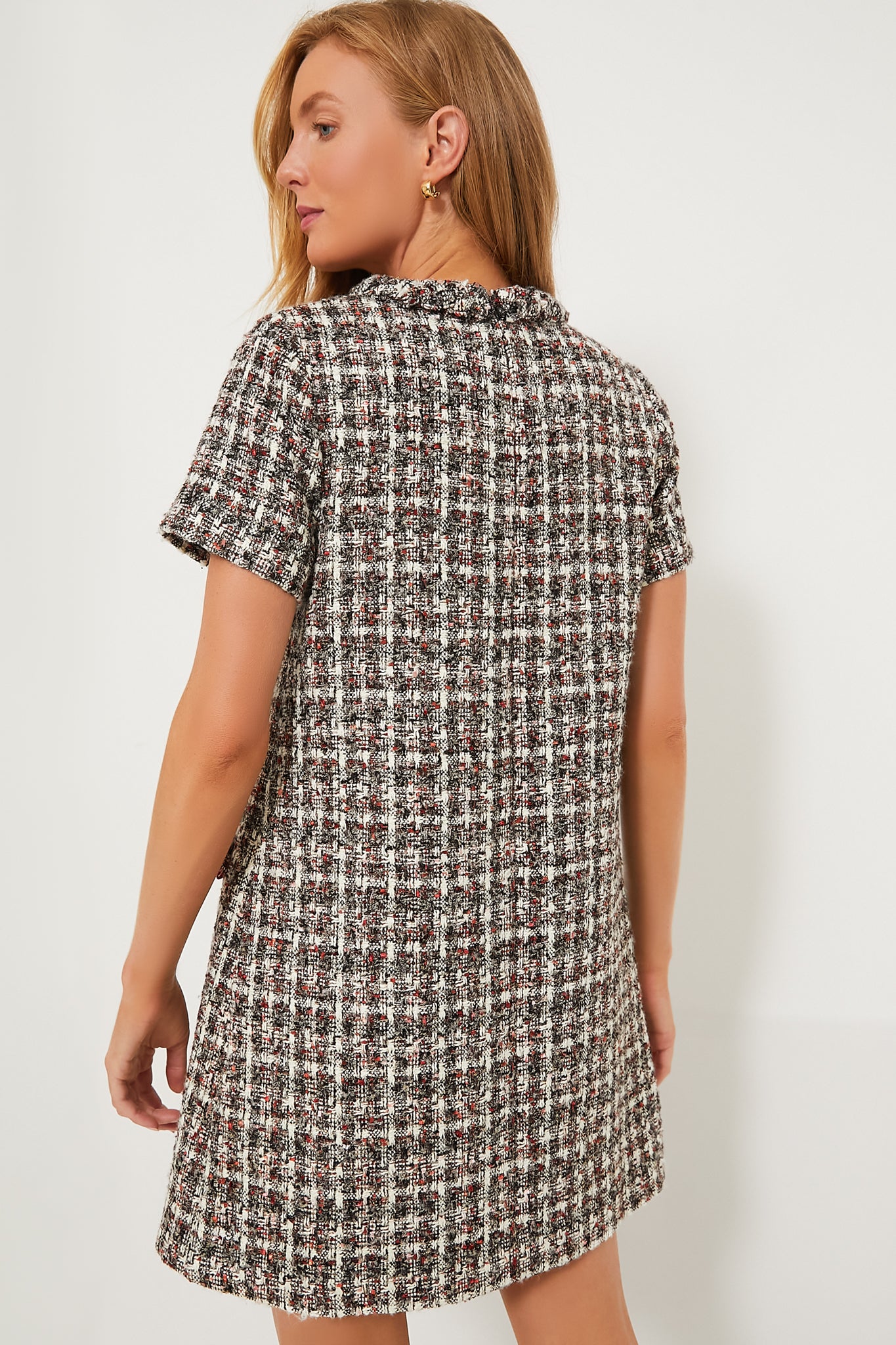 Winterberry Sequin Tweed Jackie Dress-Beilave