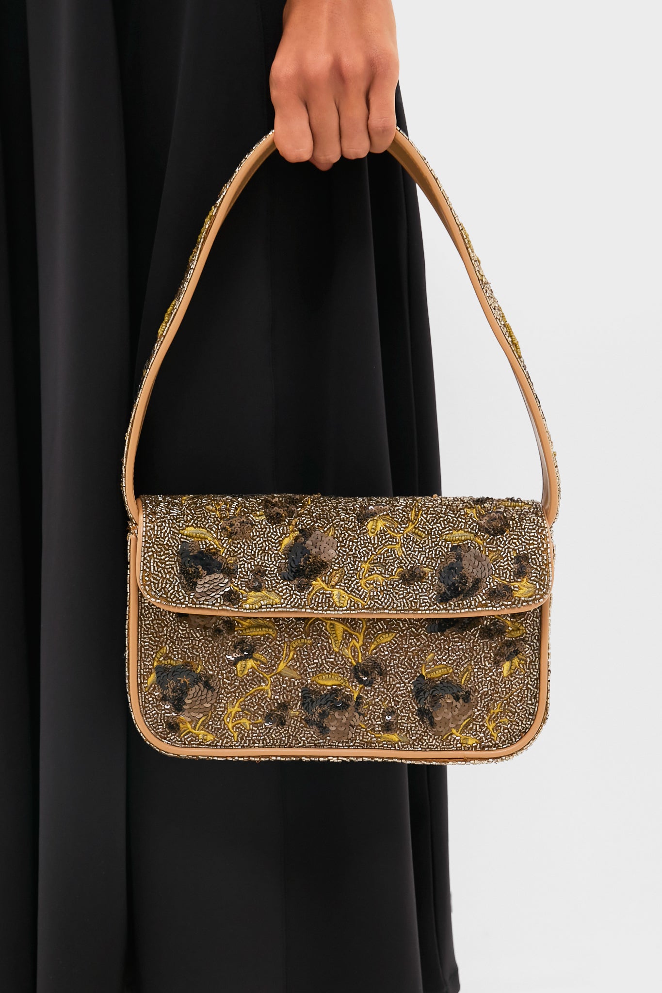 Vintage Floral Tommy Beaded Bag-Beilave