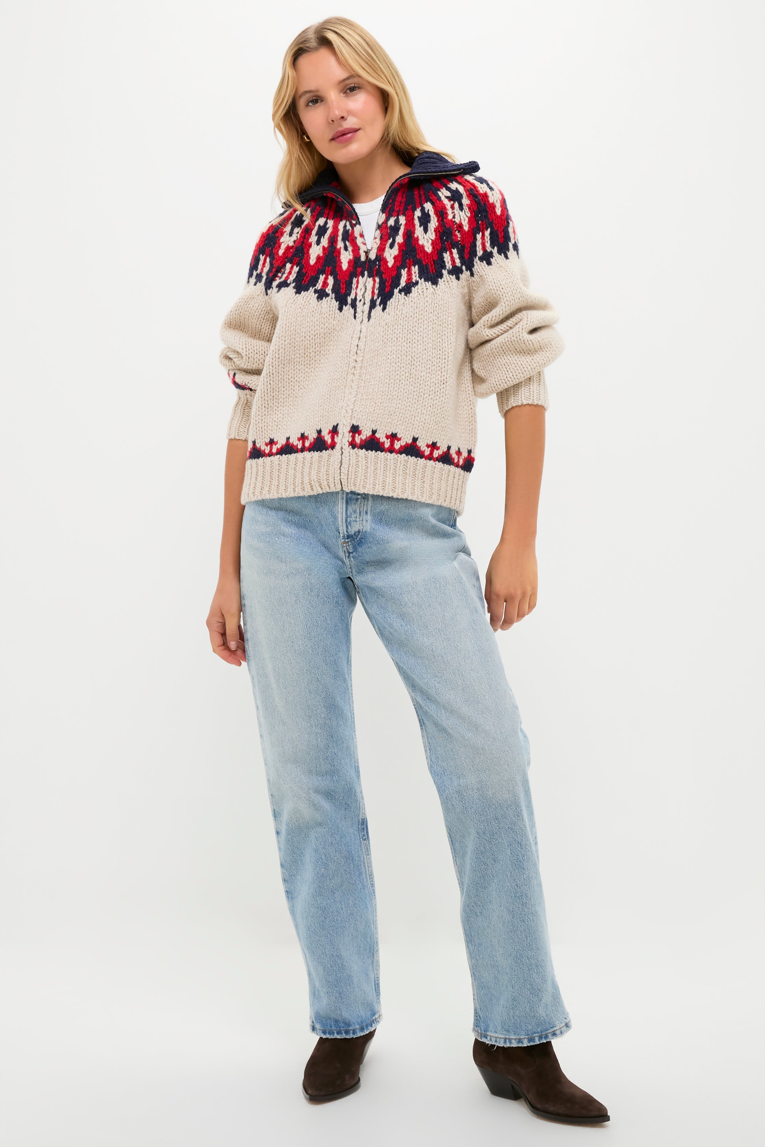 Glacier Fair Isle The Nordic Sweater-Beilave