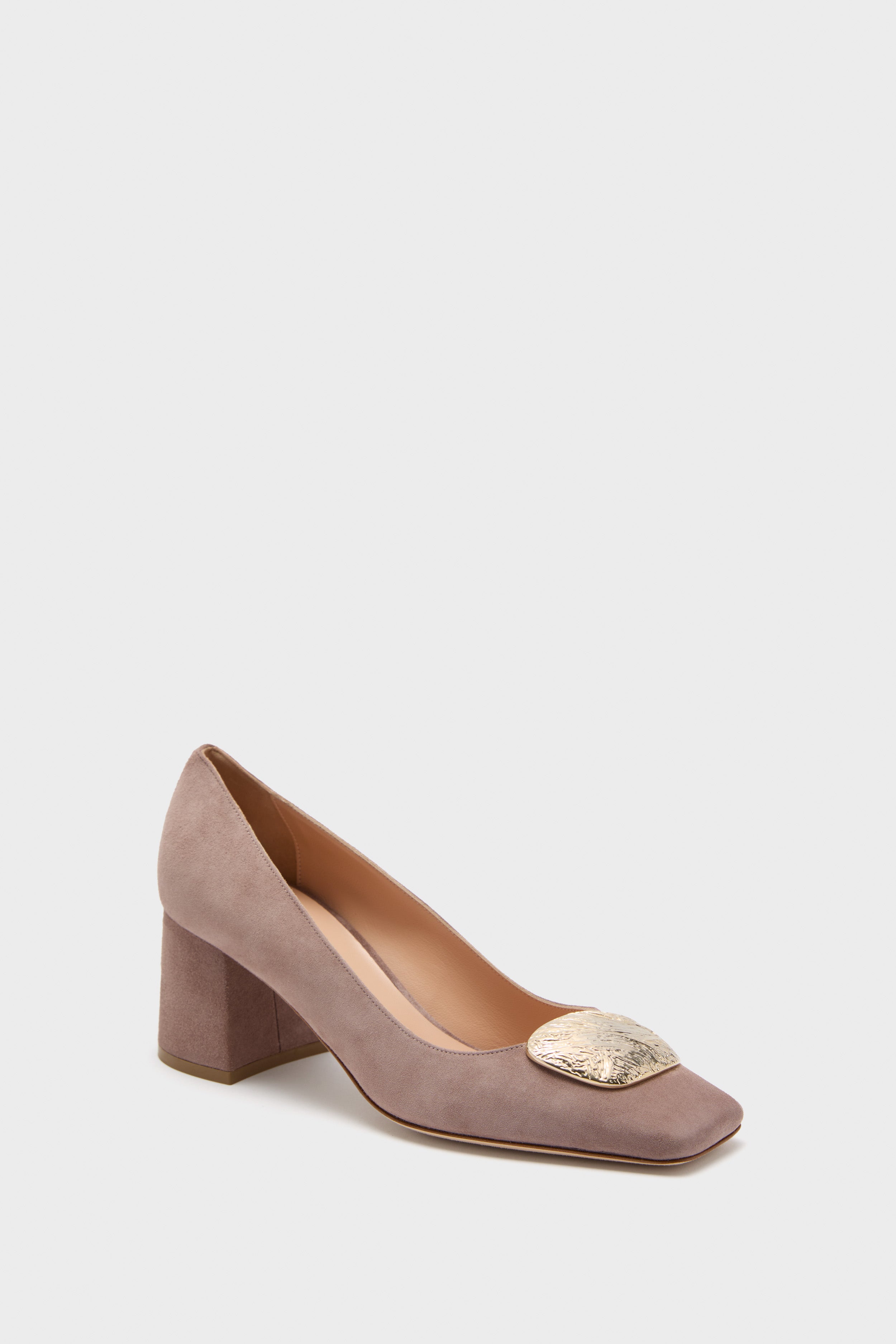 Greige Suede Naxos Heels-Beilave