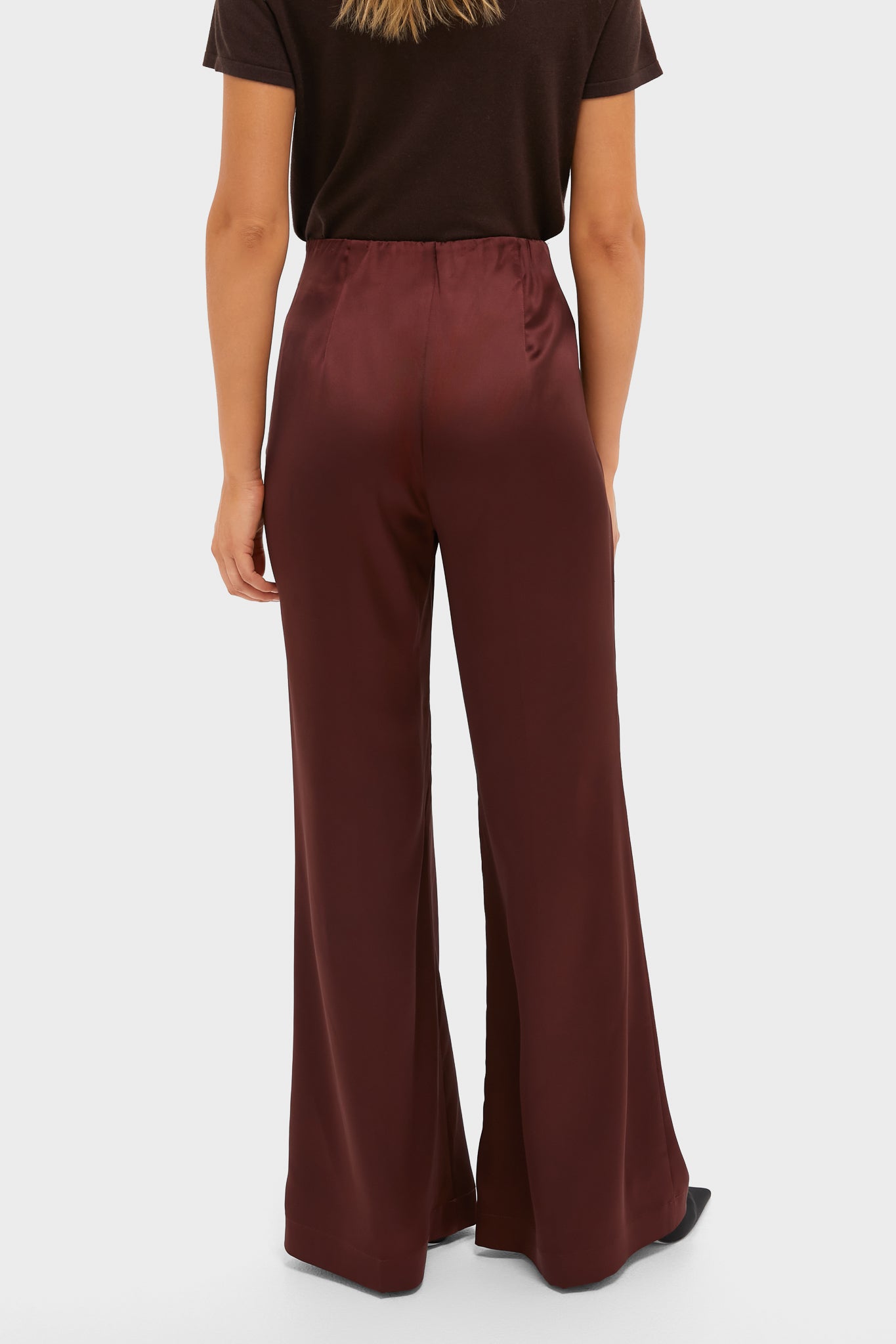 Chocolate Satin Deja Pants-Beilave
