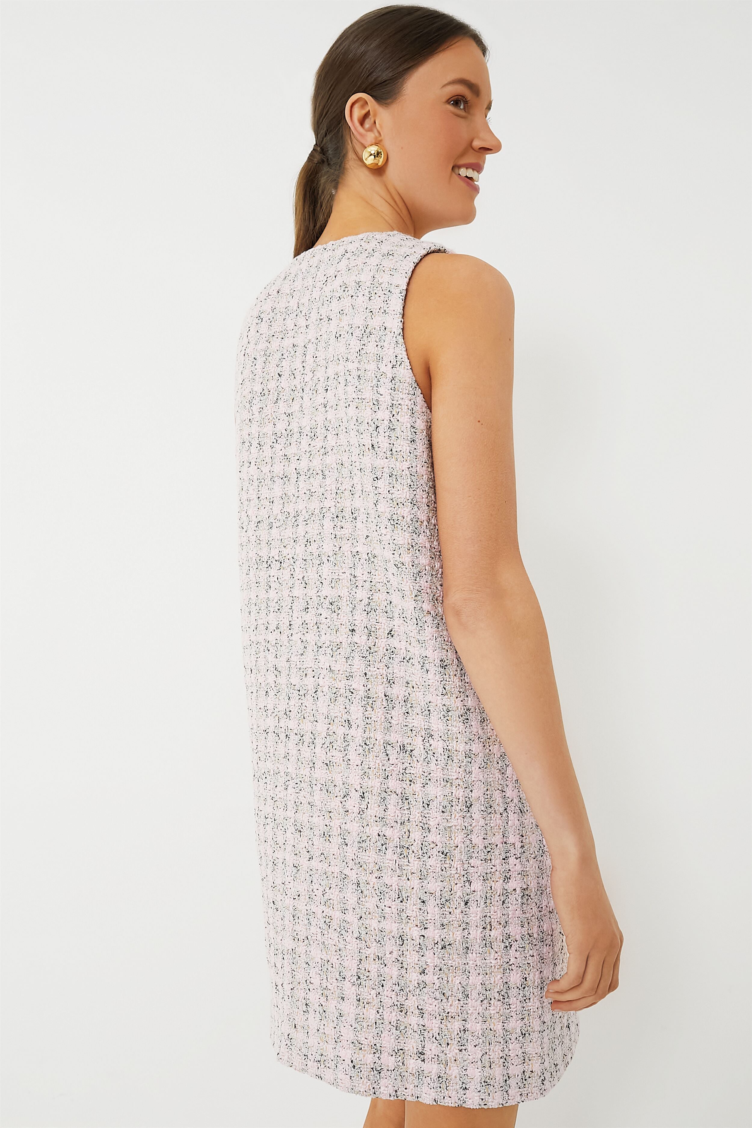 Peony Tweed Bianca Dress-Beilave
