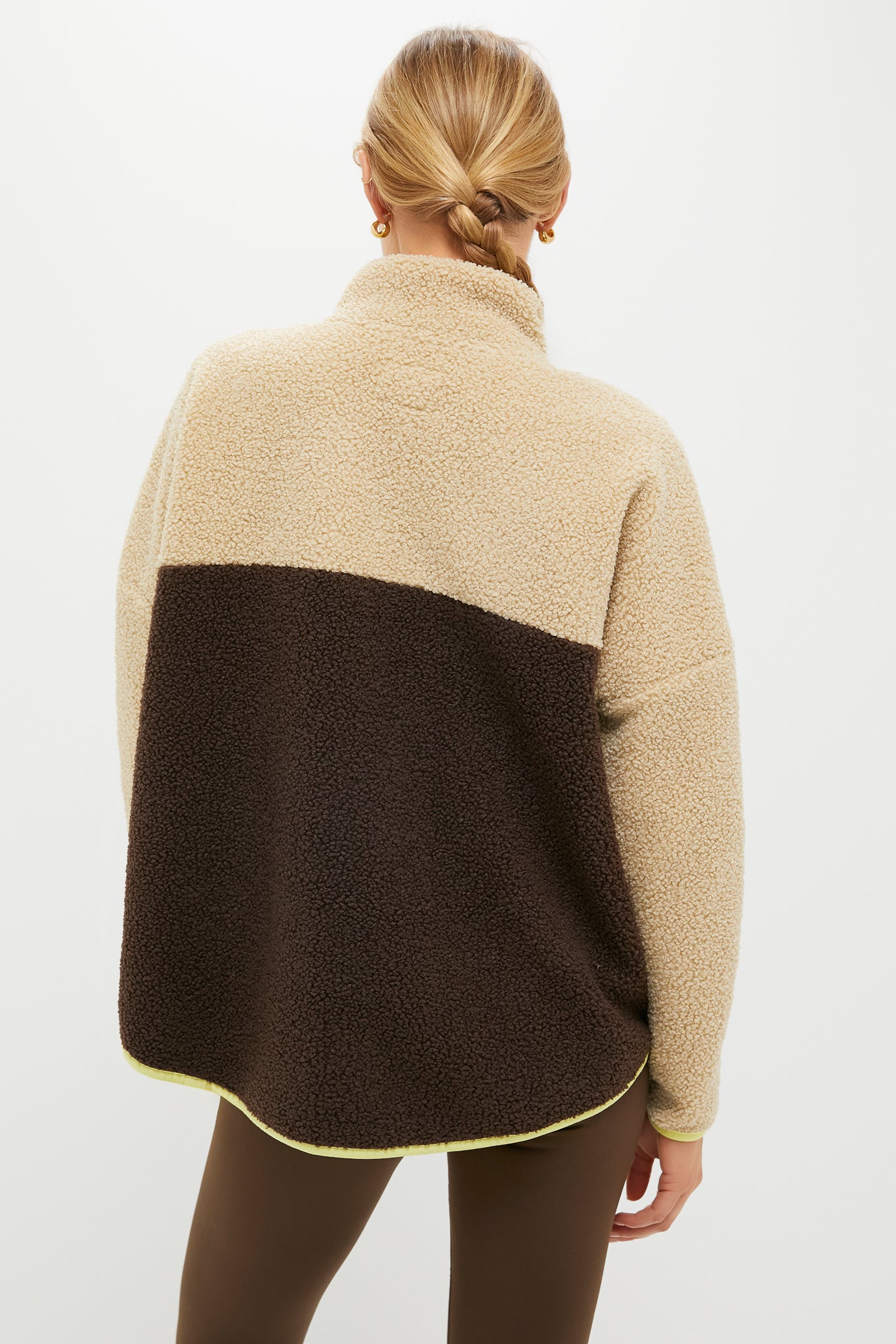 Brown Fleece Cady Quarter Zip-Beilave