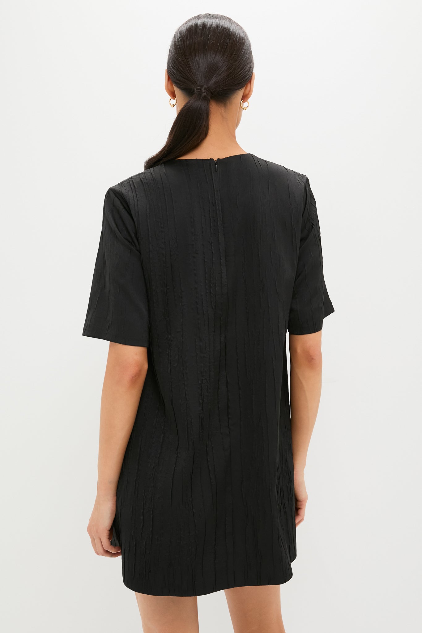 Onyx and Ivory Classic Katya Mini Dress-Beilave