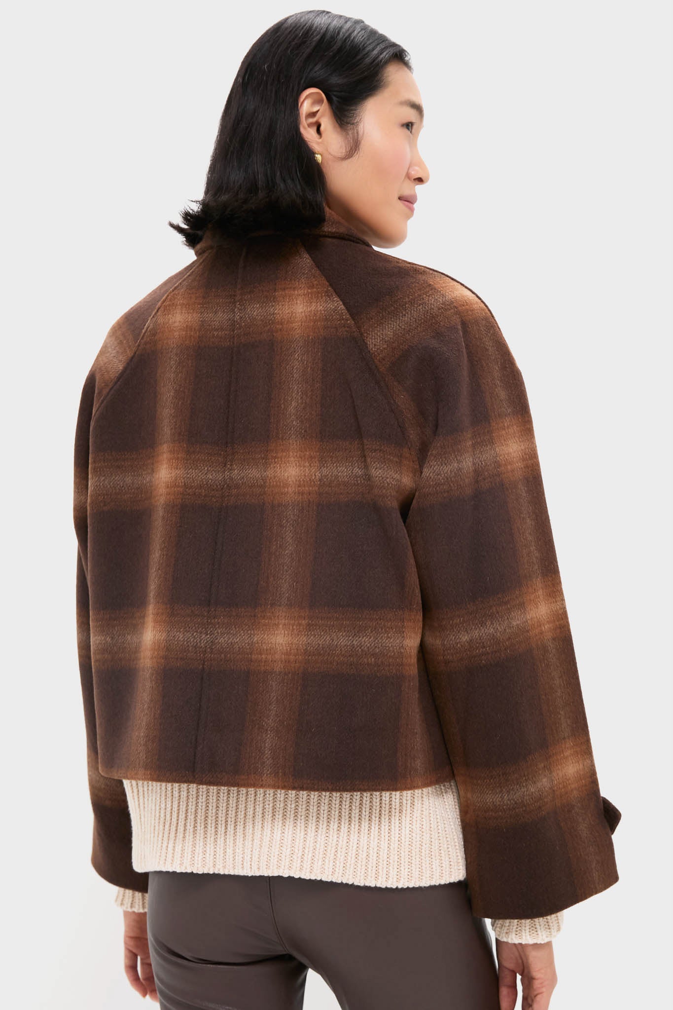 Chocolate Plaid Colby Jacket-Beilave