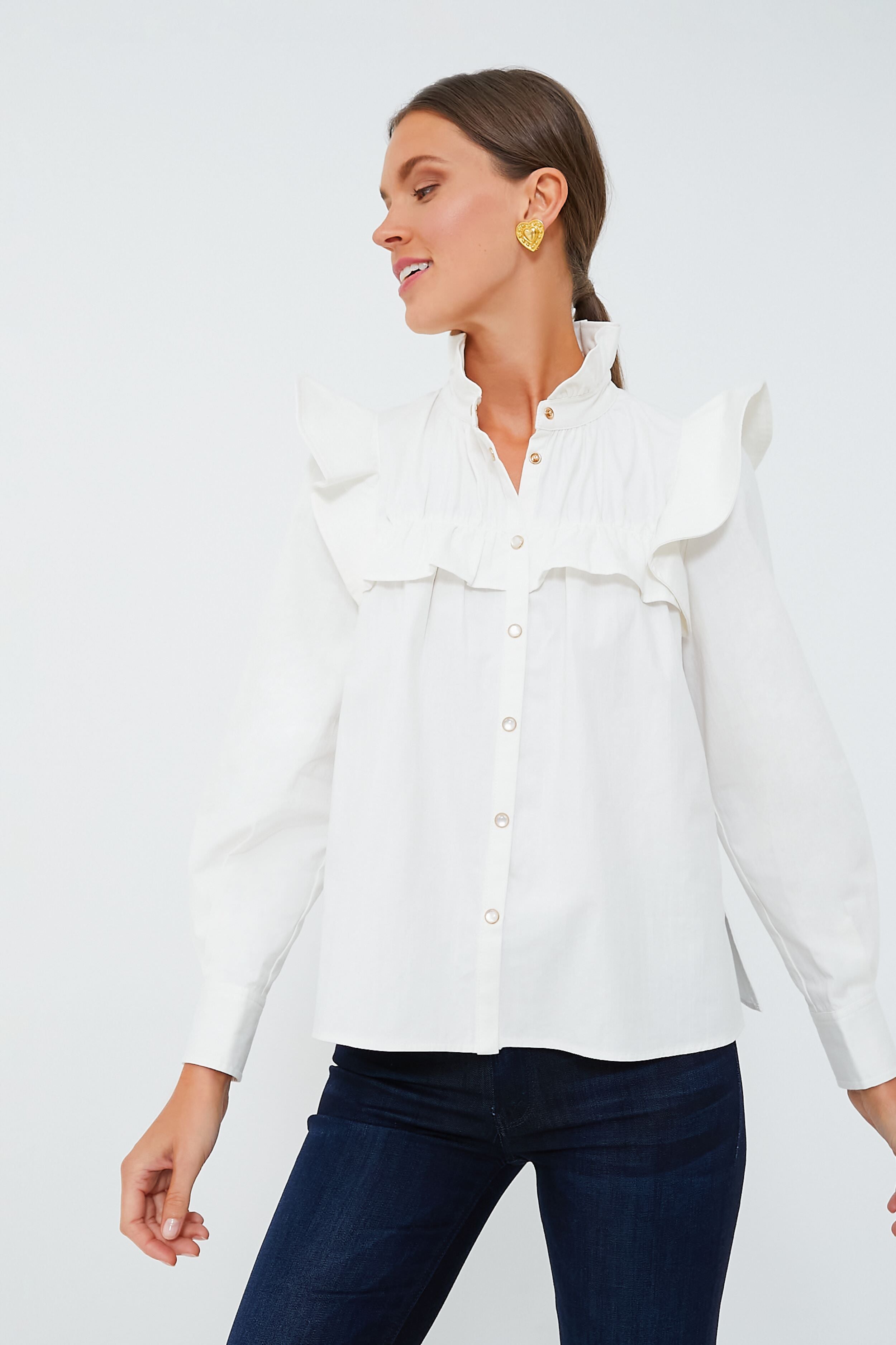 White Winnie Blouse-Beilave