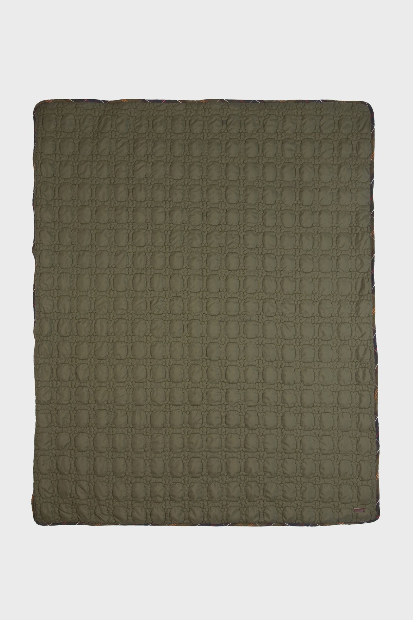 Dark Olive Dog Bone Quilted Blanket-Beilave