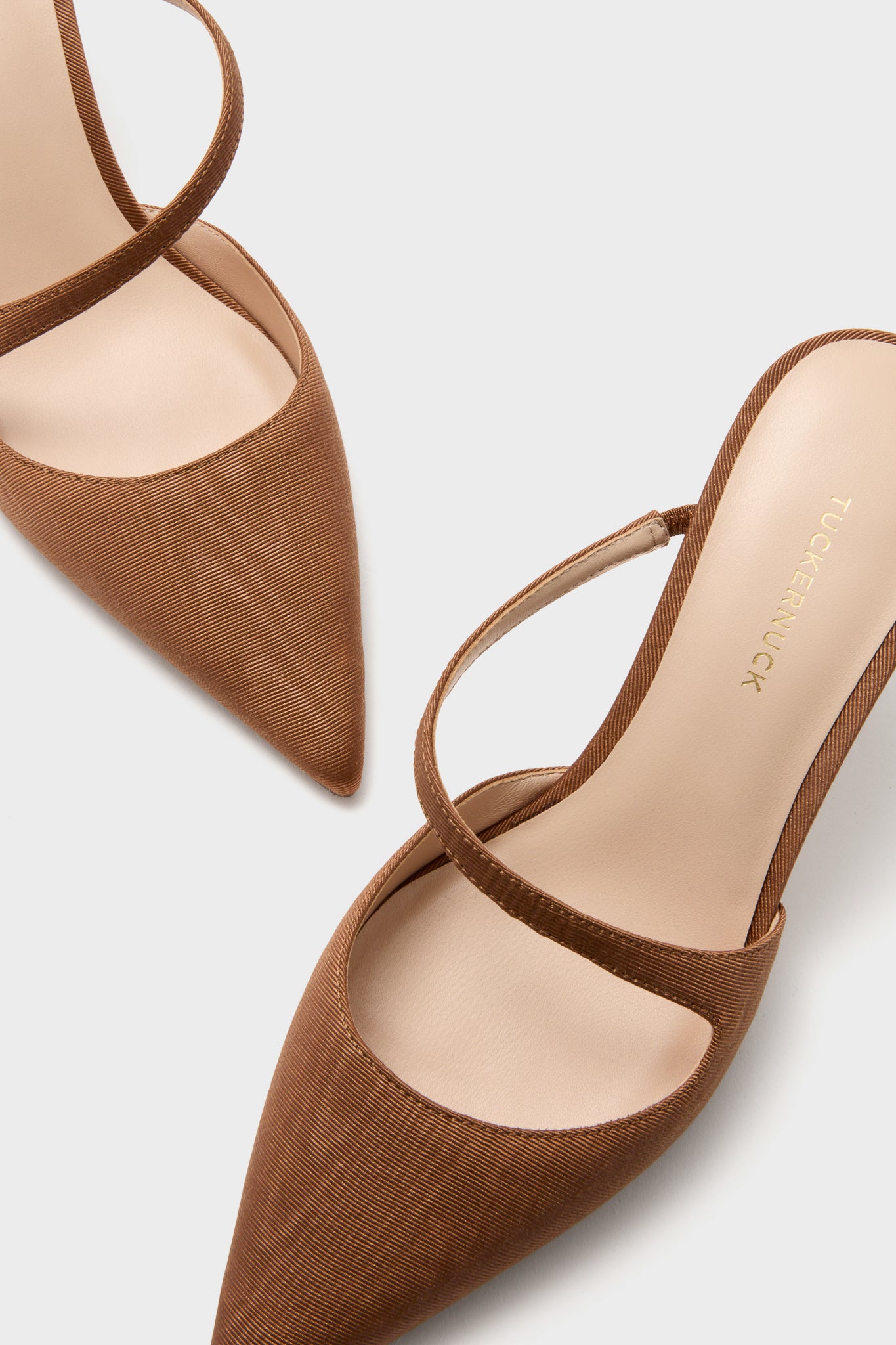 Chestnut Moire Mimi Heels-Beilave