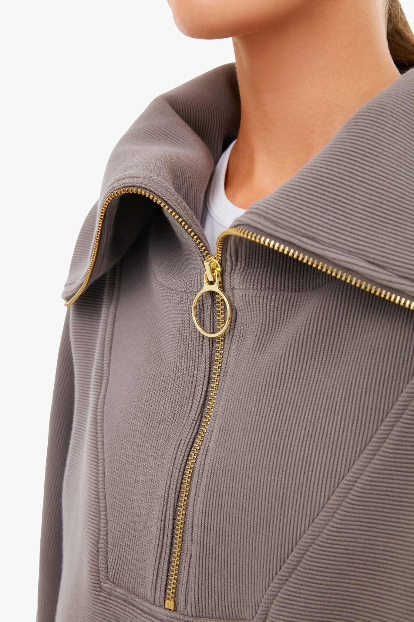Deep Charcoal Vine Half Zip-Beilave