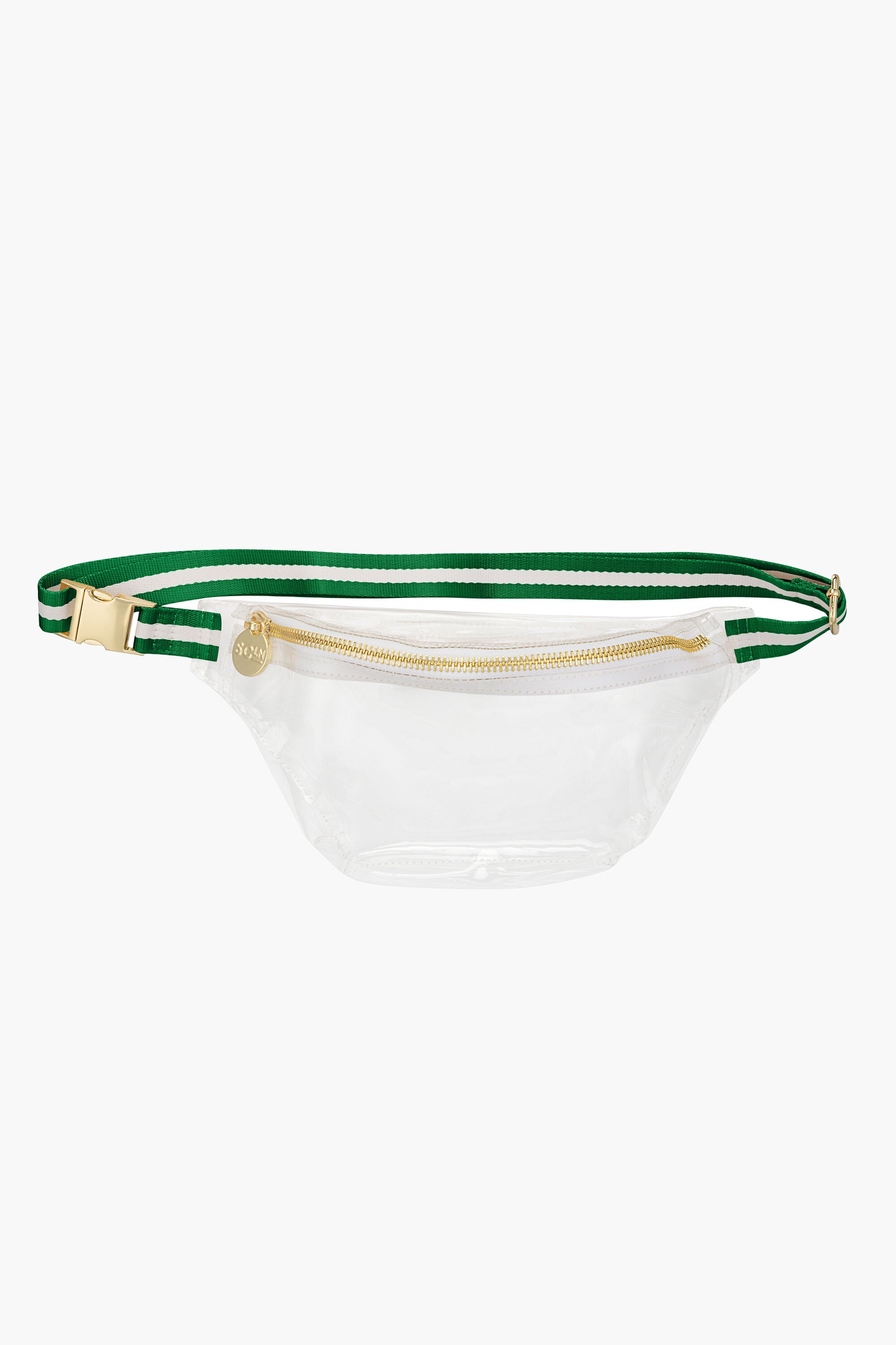 Green and White Stadium Clear Fanny Pack-Beilave