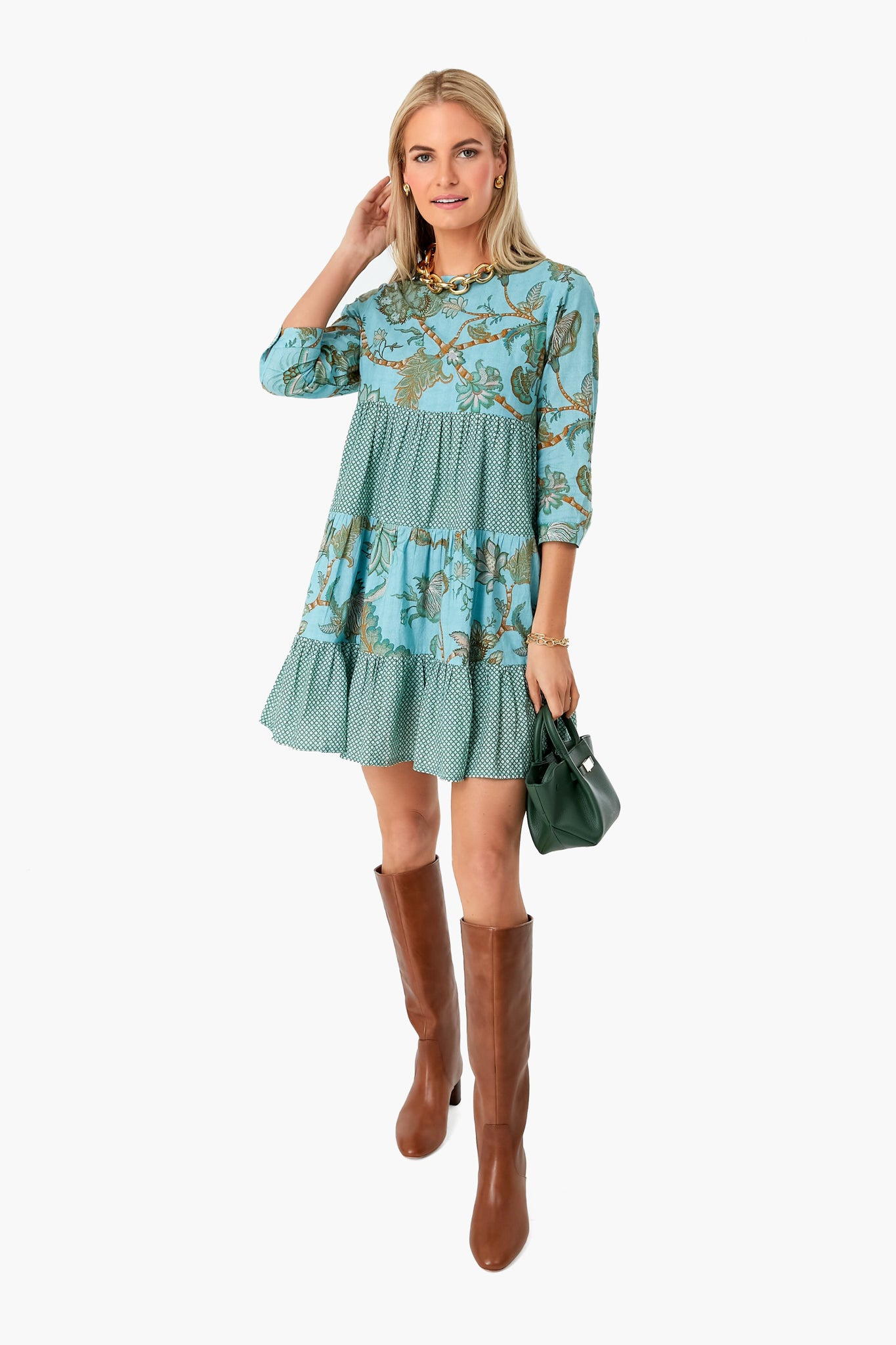 Exclusive Turquoise Camilla Rene Dress-Beilave