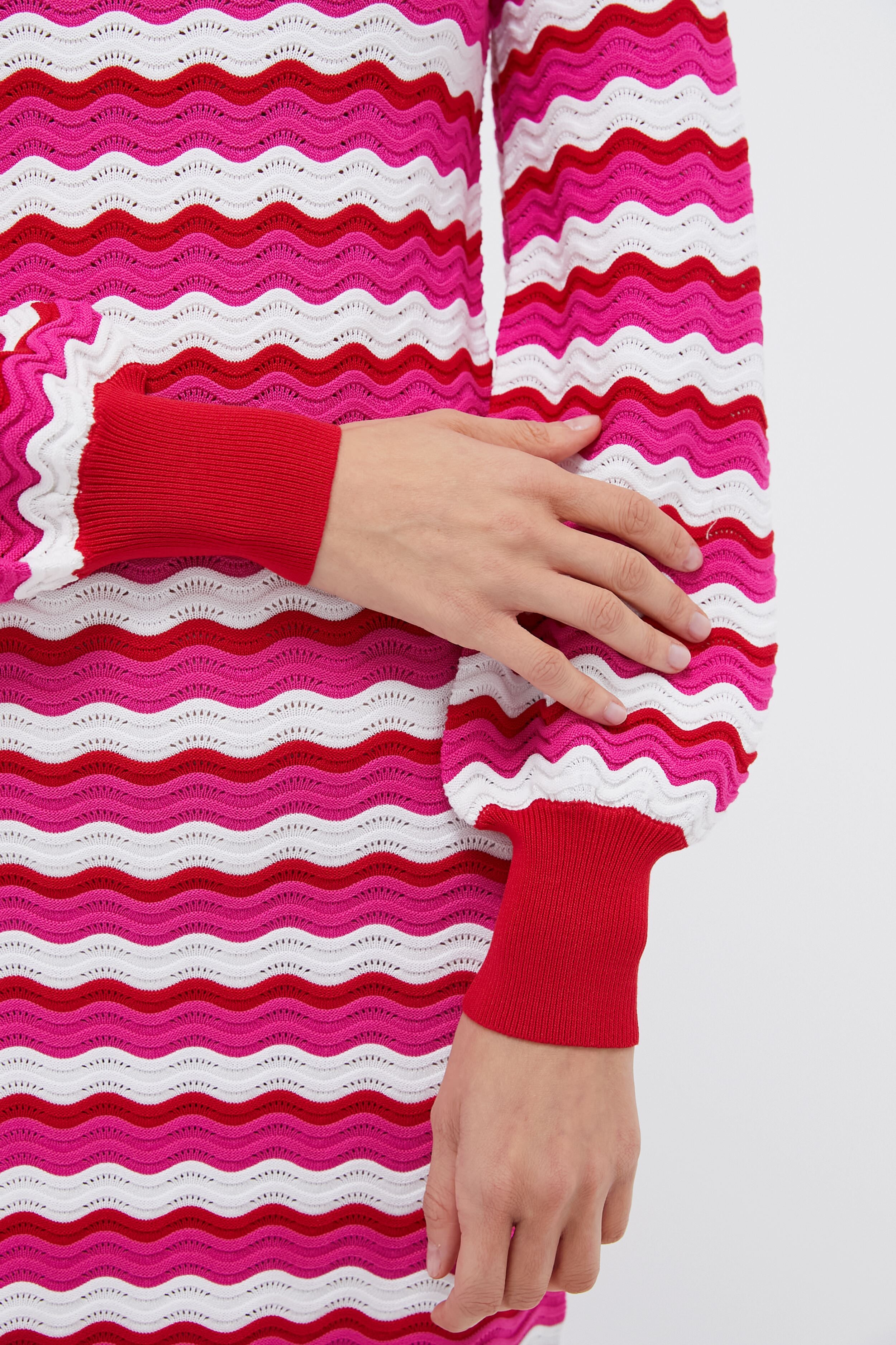 Ruby Wavy Stripe Callie Mini Dress-Beilave