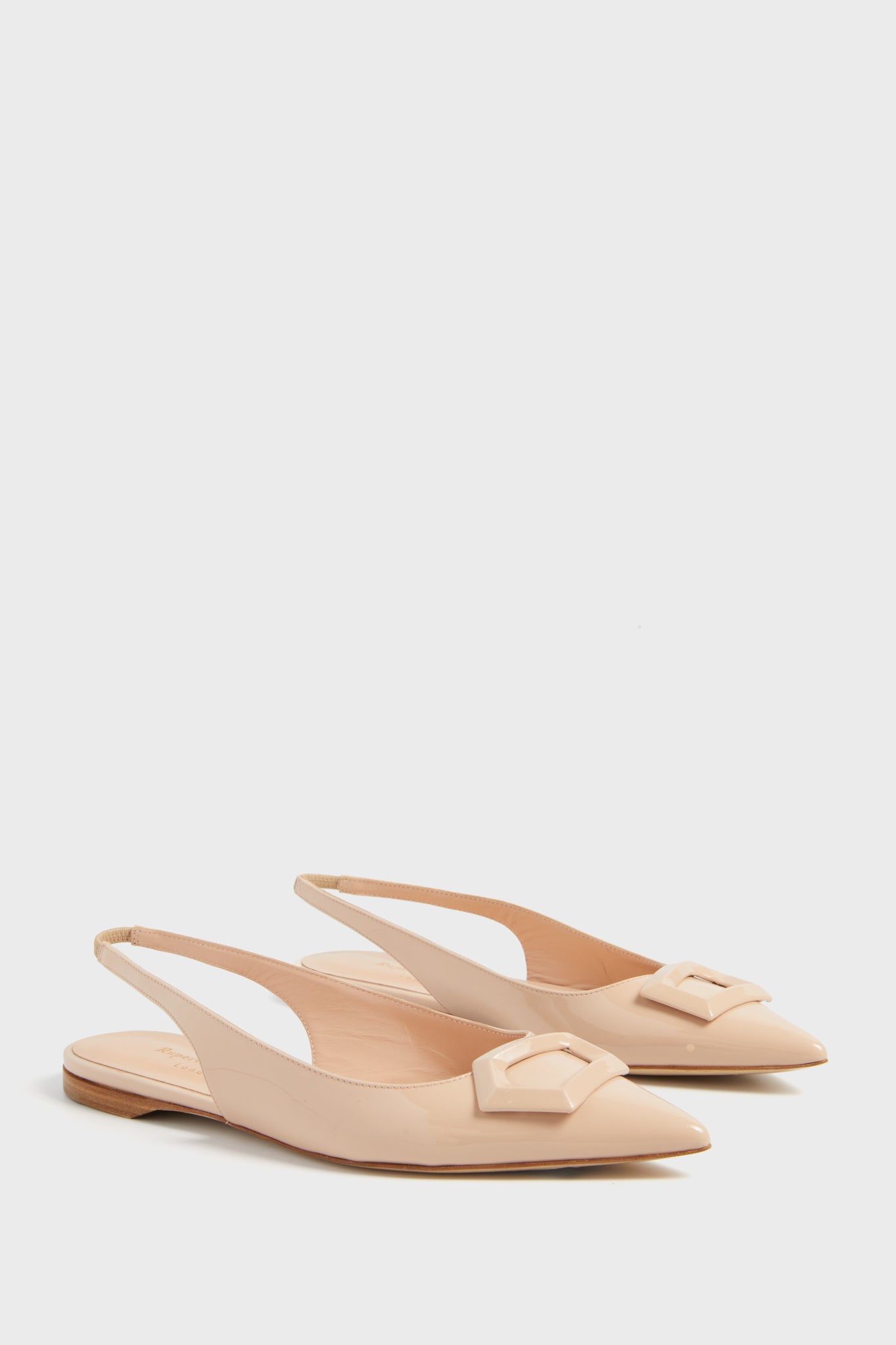 Crema Patent Faro Flats-Beilave