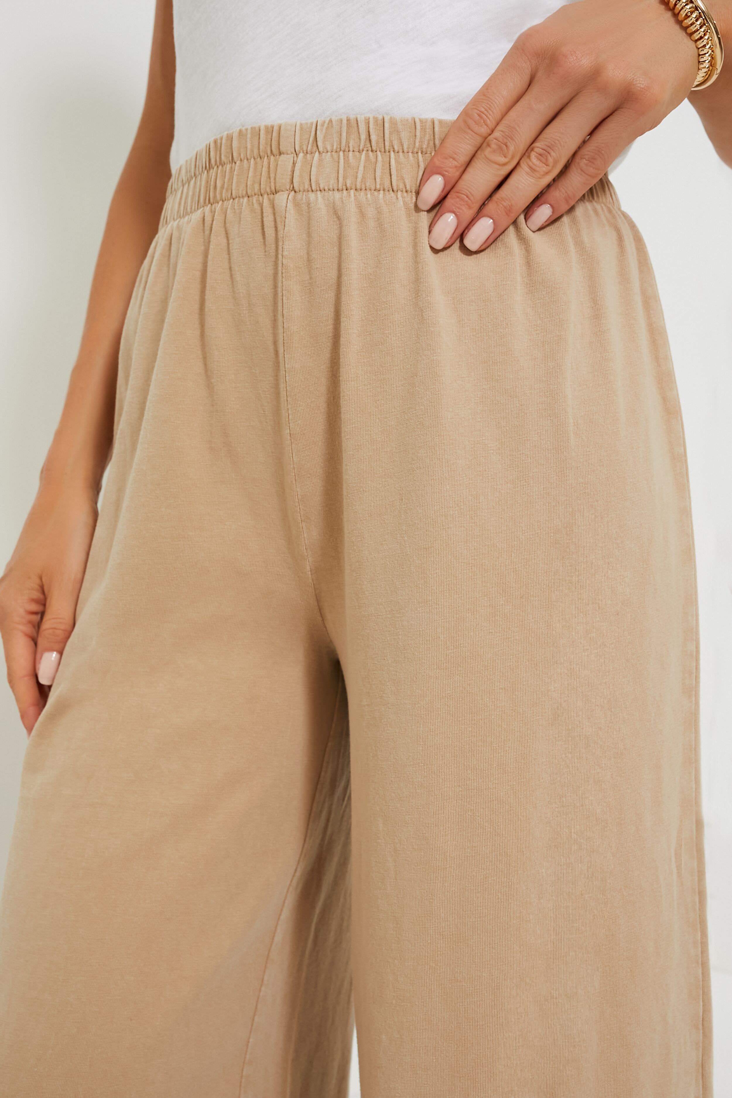 Rattan Scout Jersey Flare Pants-Beilave