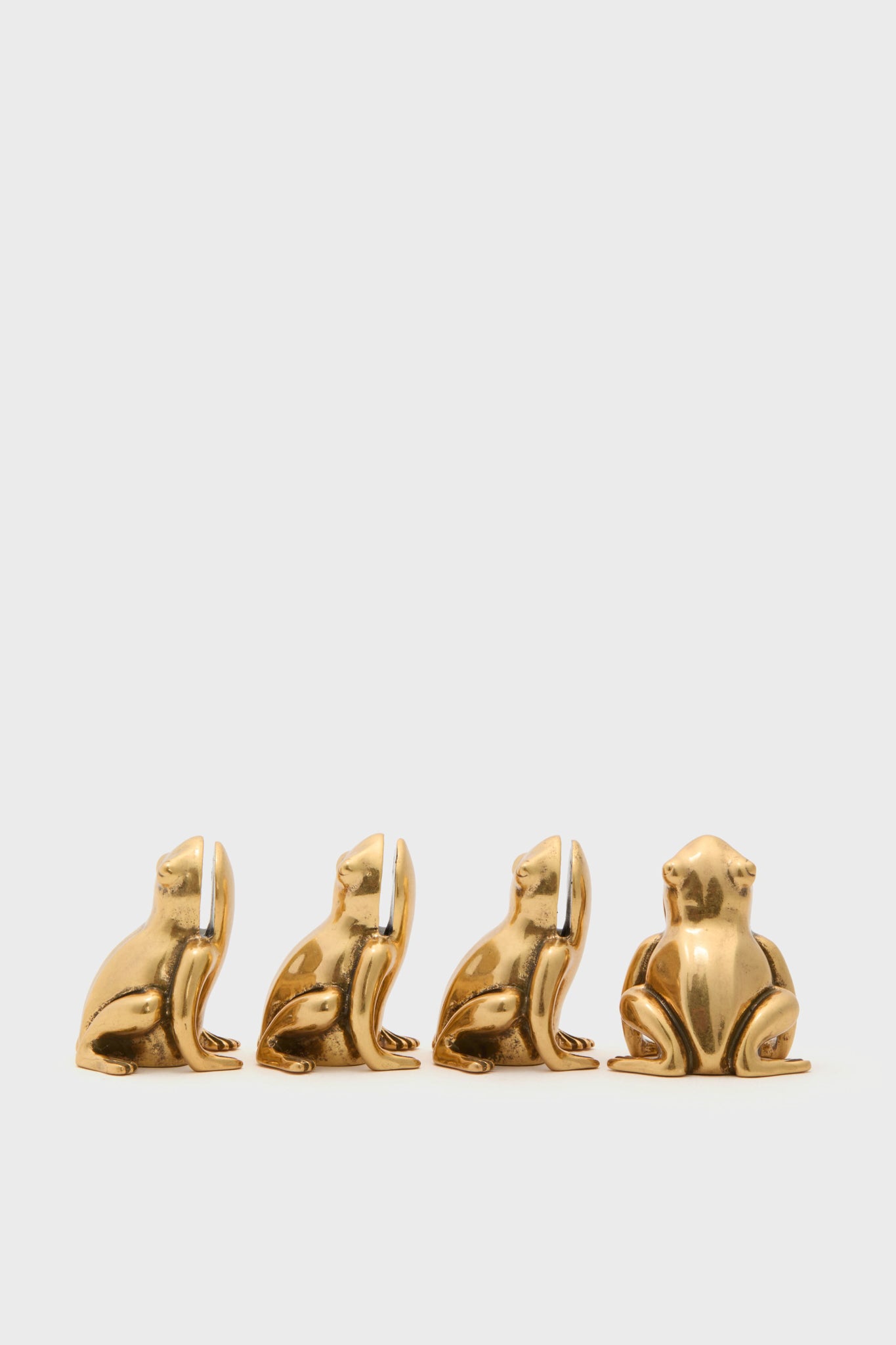 Gold Frog Place Card Holders Set of 4-Beilave