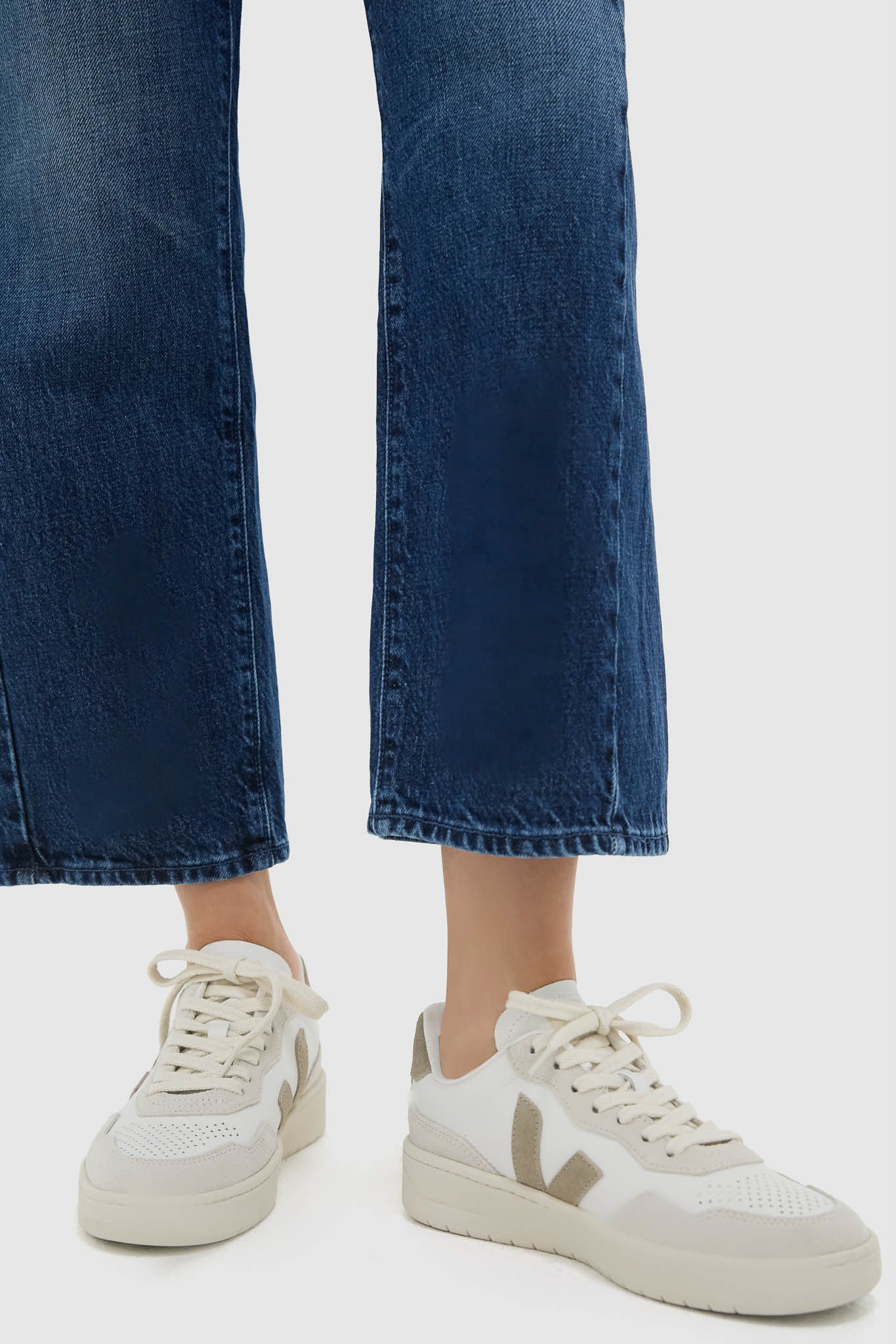 White Taupe V-90 Sneakers-Beilave