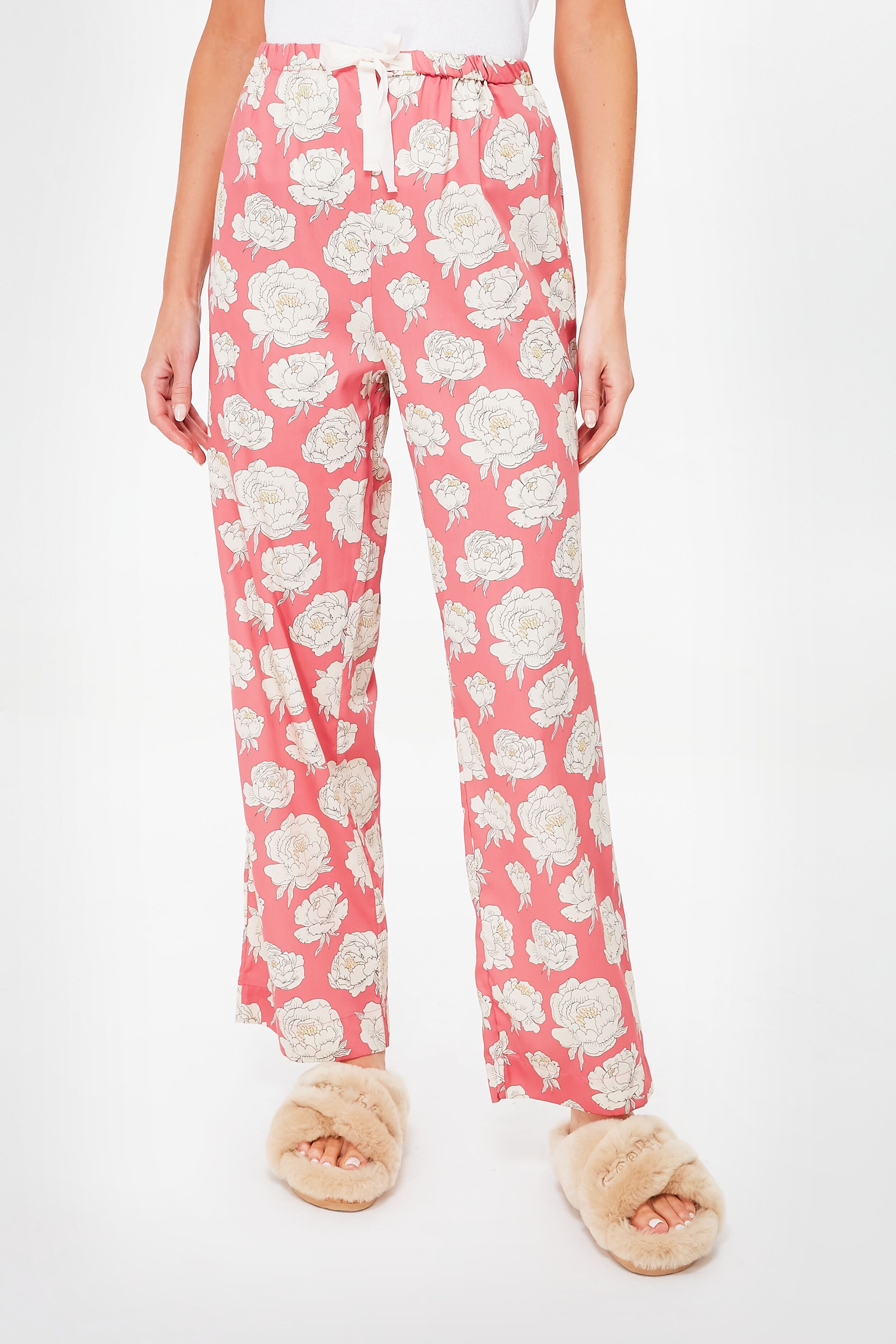 Tyrian Pink Violaine Pajama Pants-Beilave