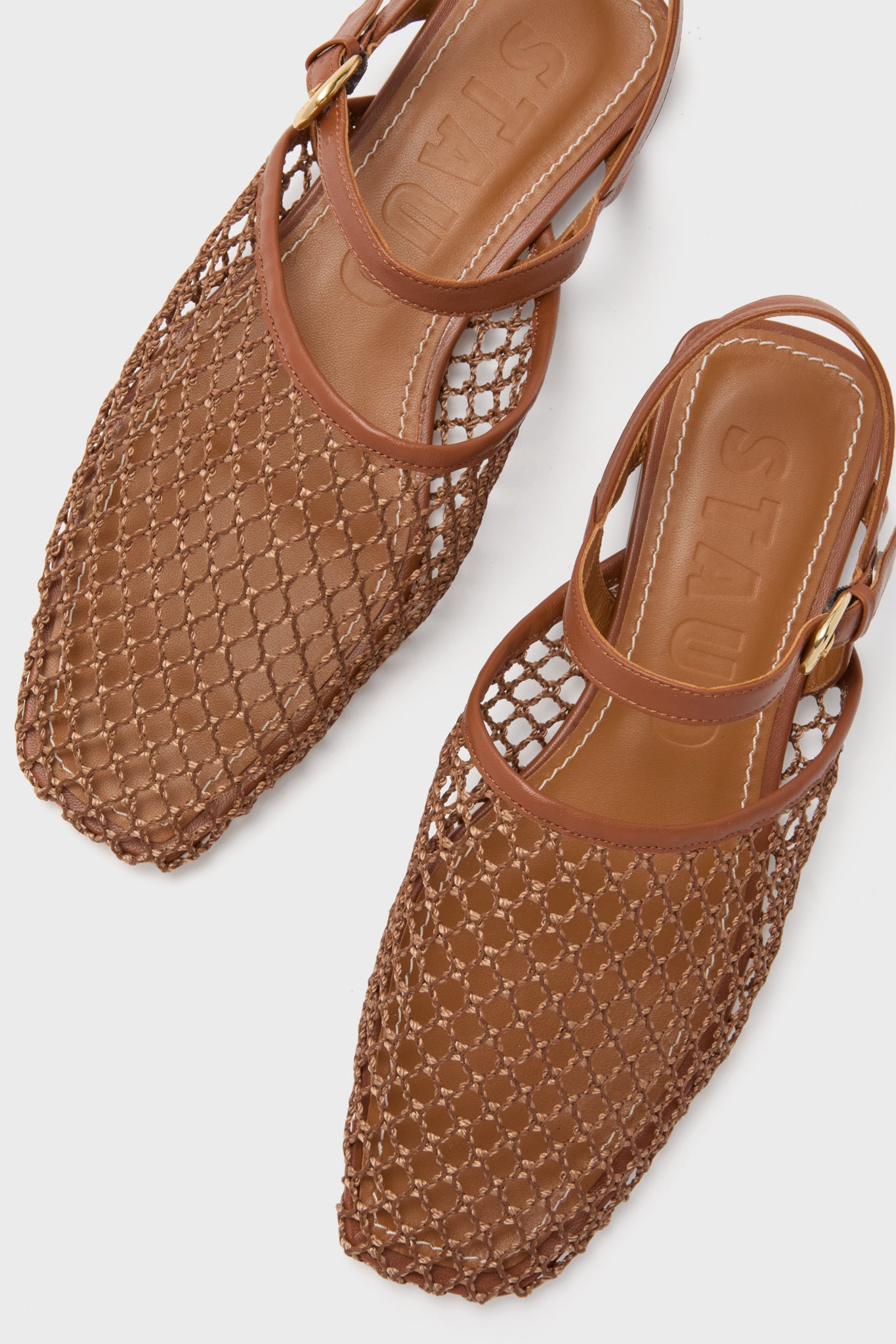 Tan Netting Rete Sandal-Beilave