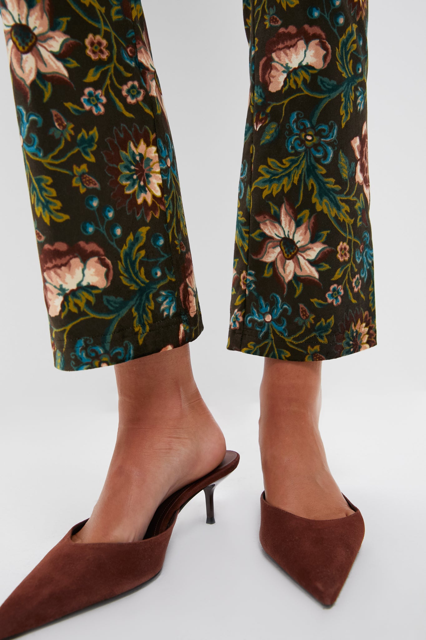 Hazel Moonflower Velvet Ashford Pants-Beilave