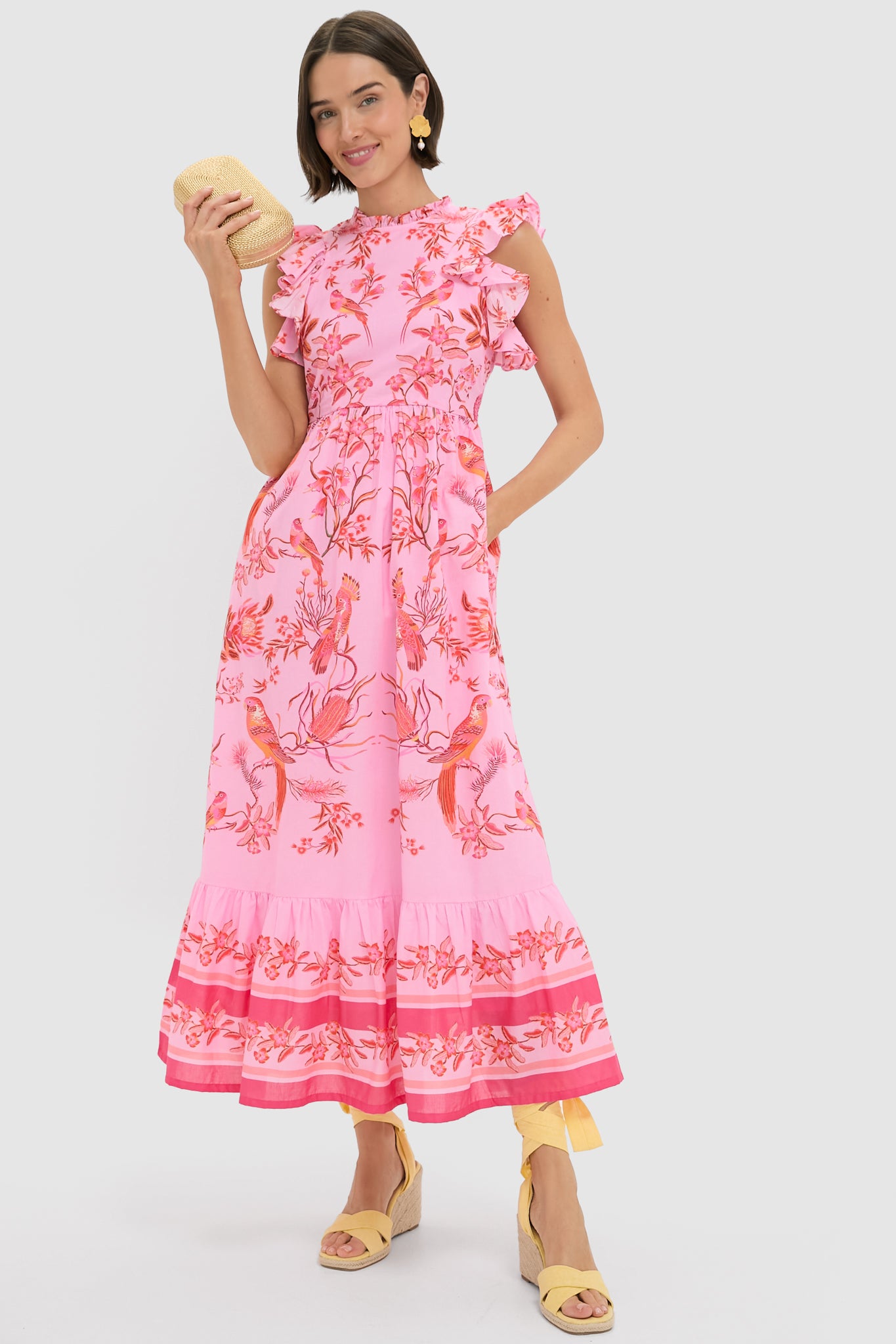 Gold Martina Coiled Rope Clutch-Beilave