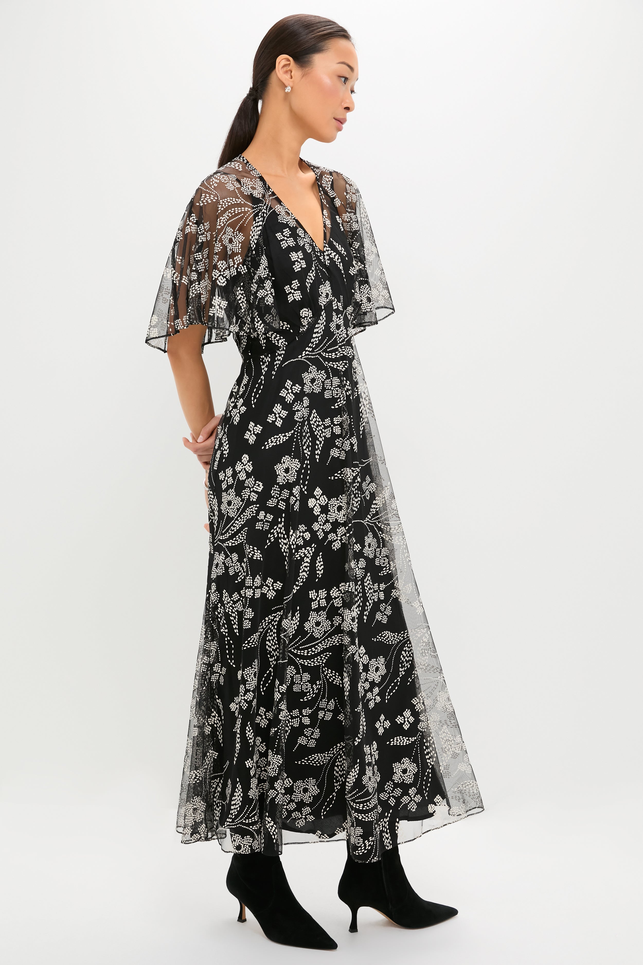 Brocade Floral The Festal Dress-Beilave