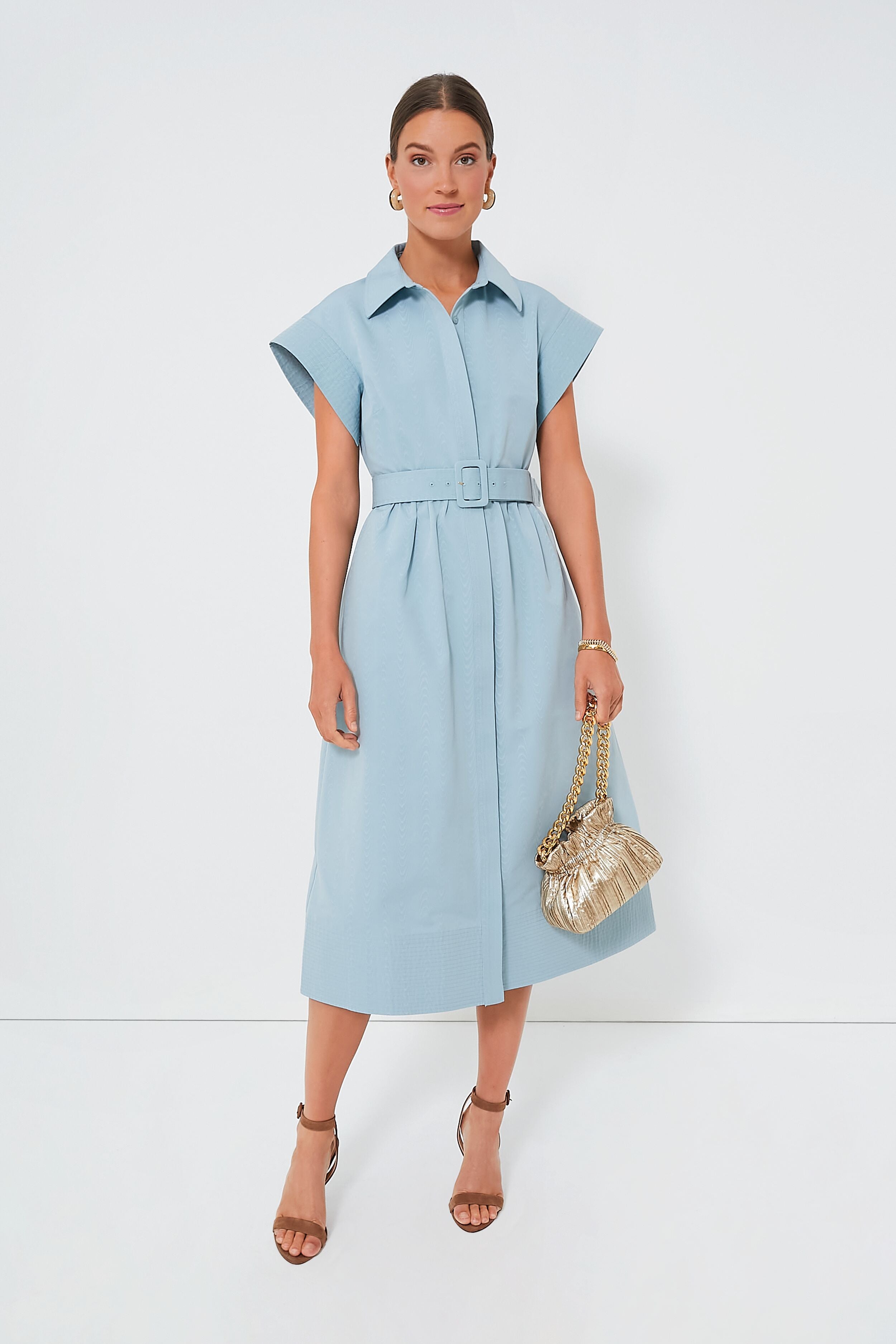 Slate Blue Chloe Dress-Beilave