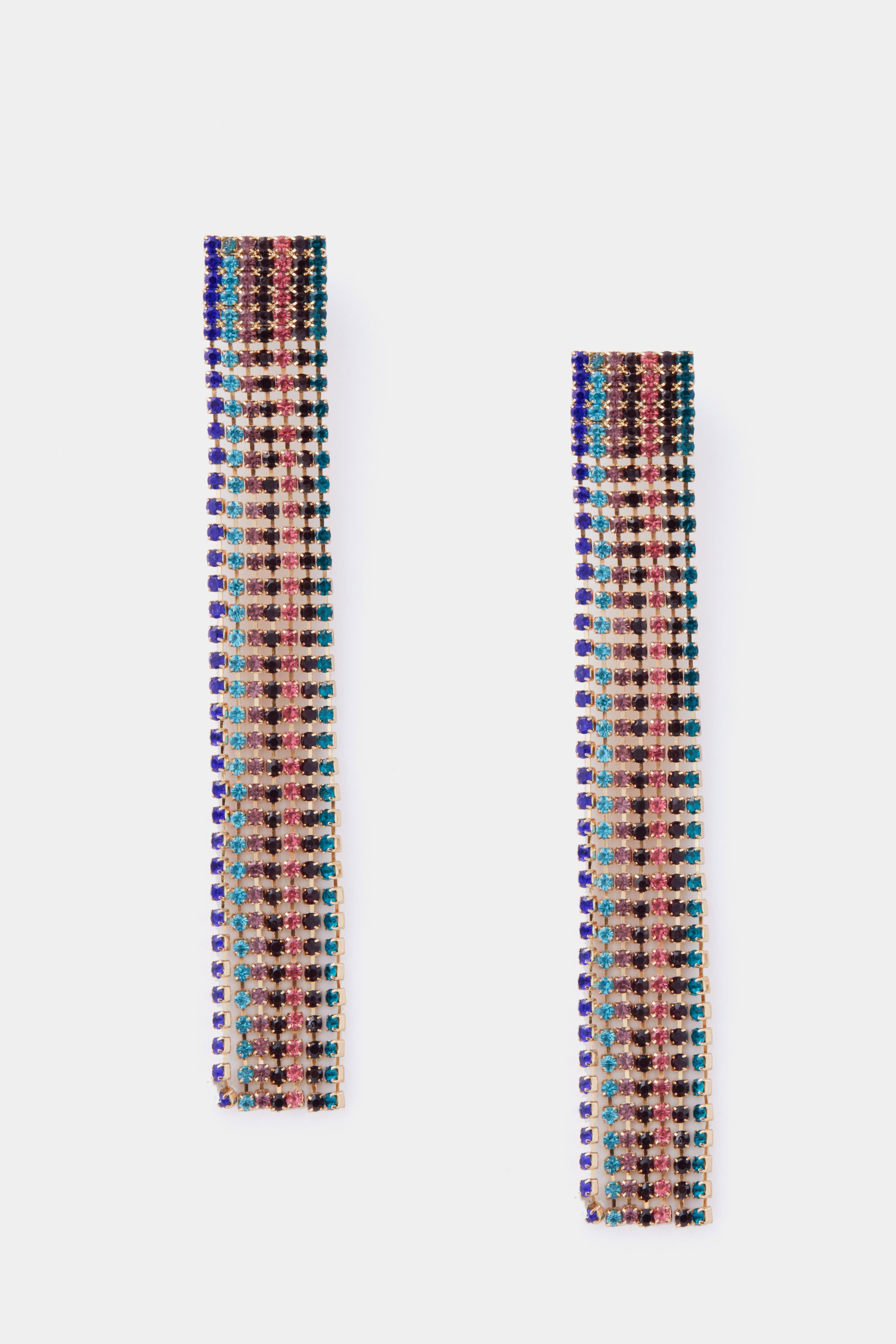 Rainbow Glitz Earrings-Beilave