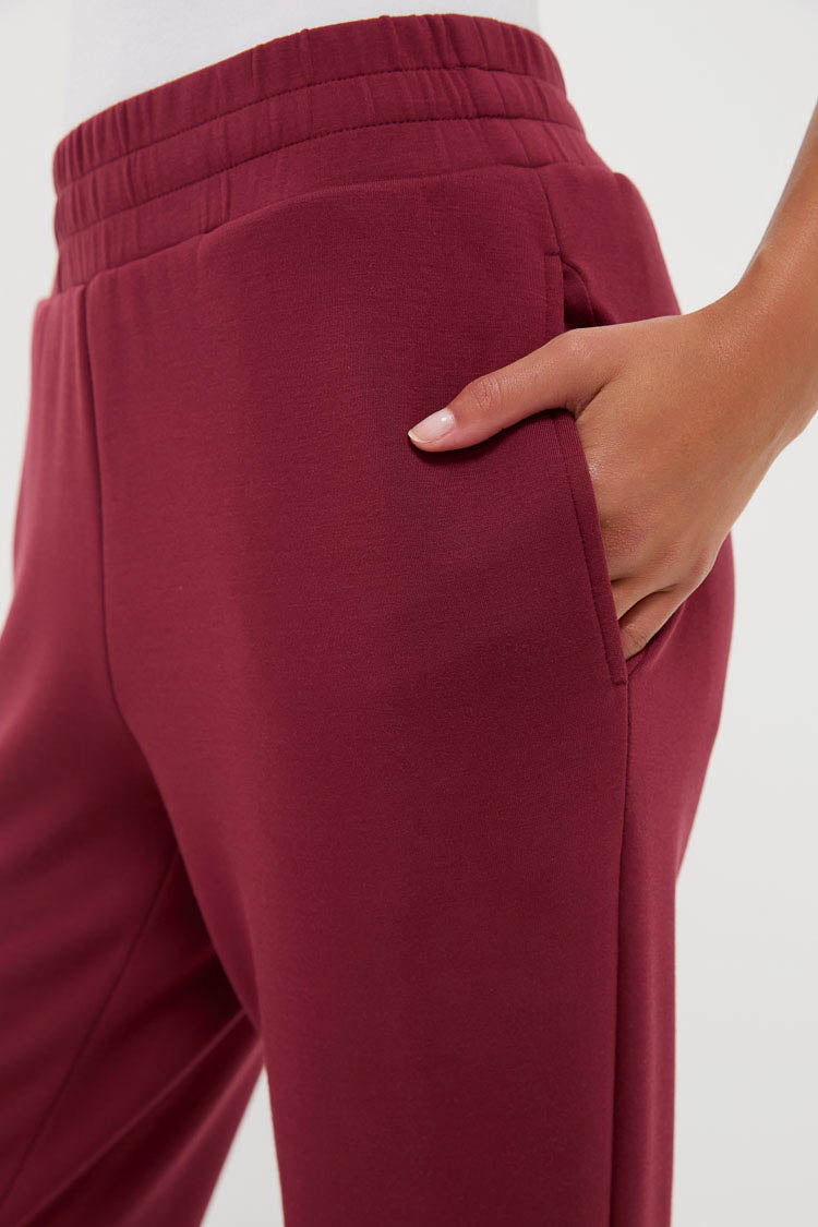 New Maroon The Slim Cuff Pant 25-Beilave