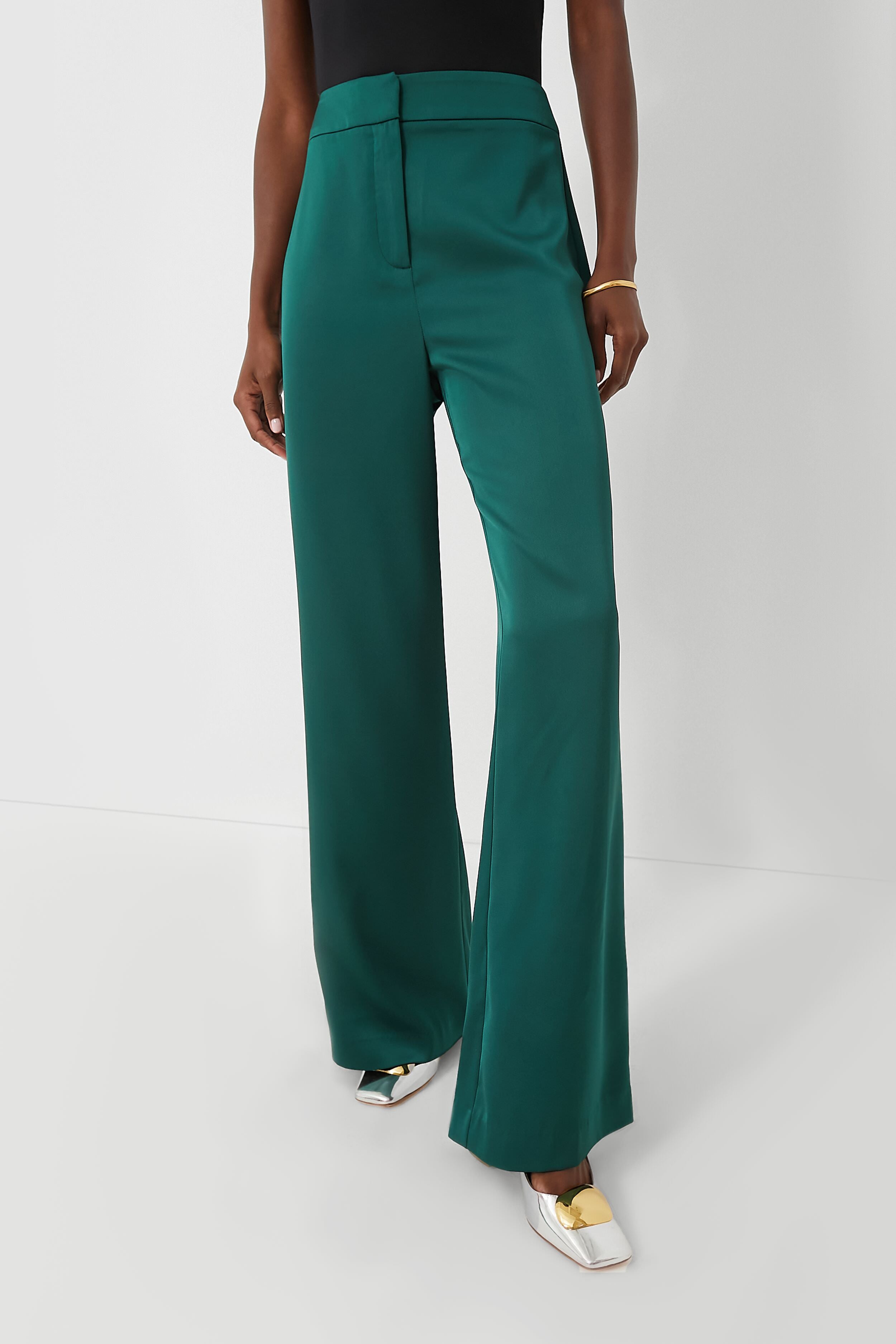 Rainforest Green Erin Pants-Beilave
